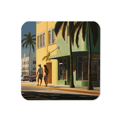 Sous-verre - Promenade à Miami | Drese Art