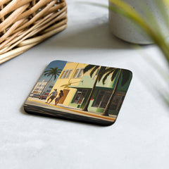 Sous-verre - Promenade à Miami | Drese Art