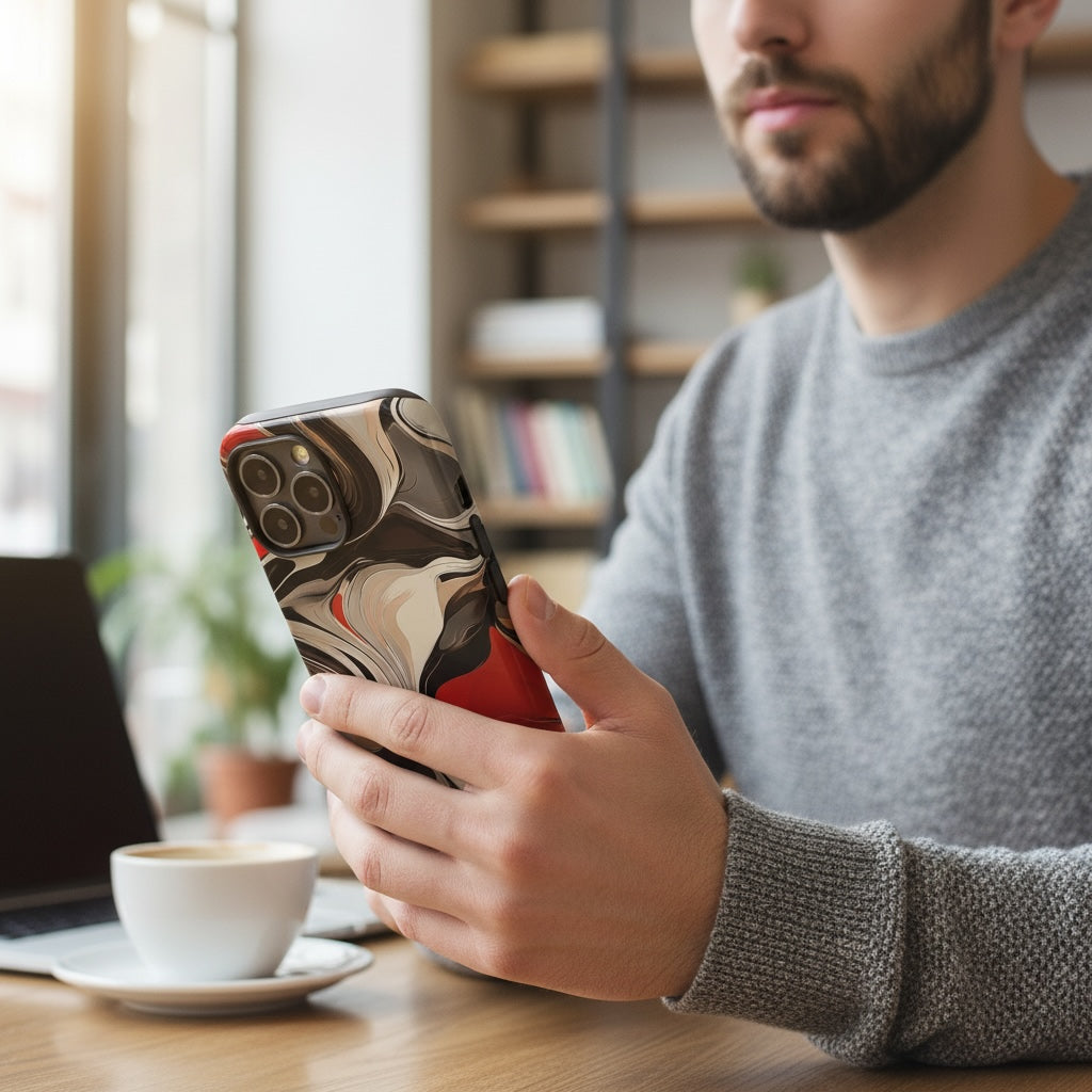 iPhone®-Hülle - Crimson Flux | Drese Art