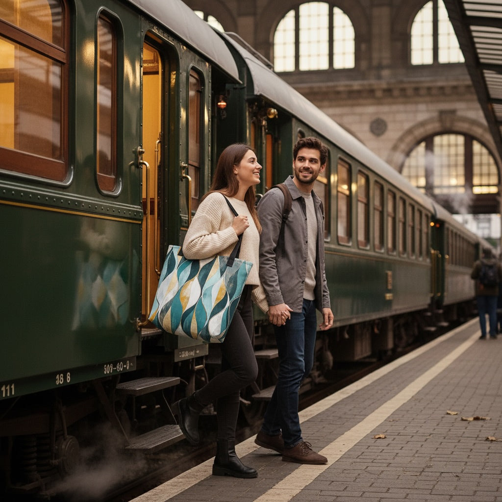 Tote Bag - Gilded Currents | Drese Art