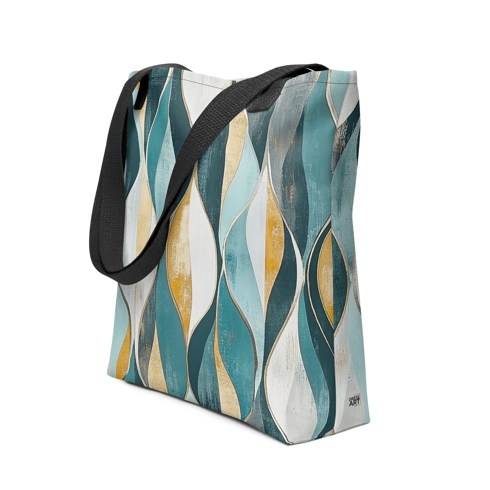 Tote Bag - Gilded Currents | Drese Art