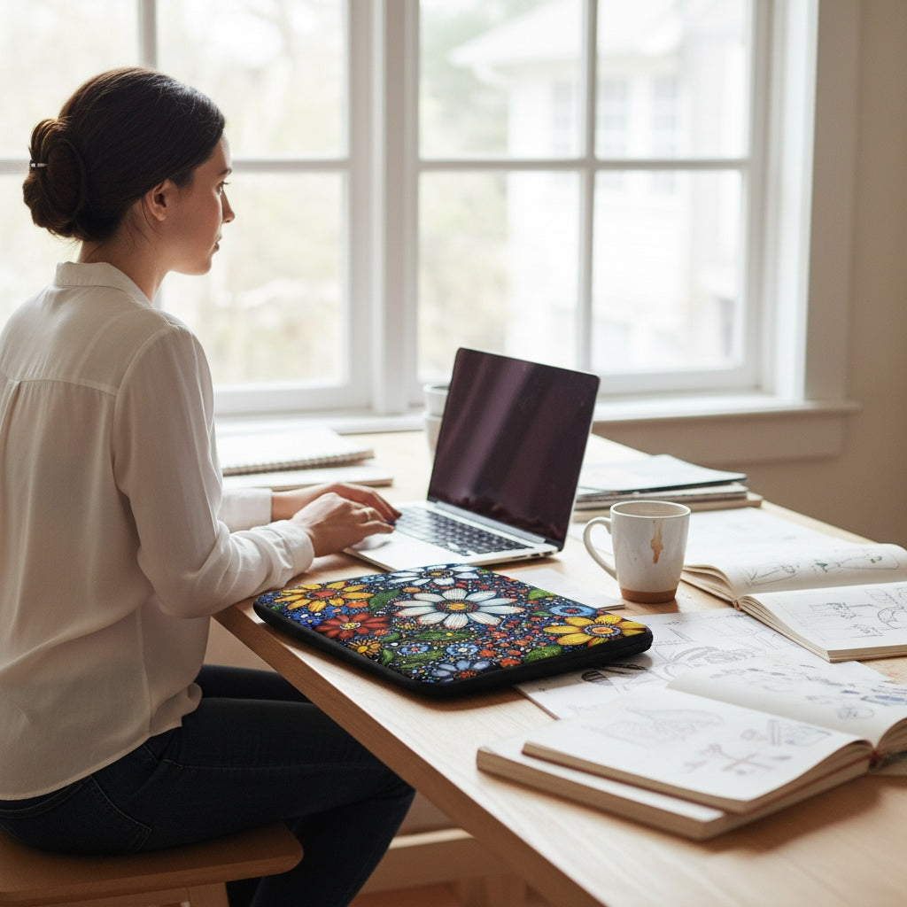 Laptop Sleeve - Blooming Dreamtime | Drese Art