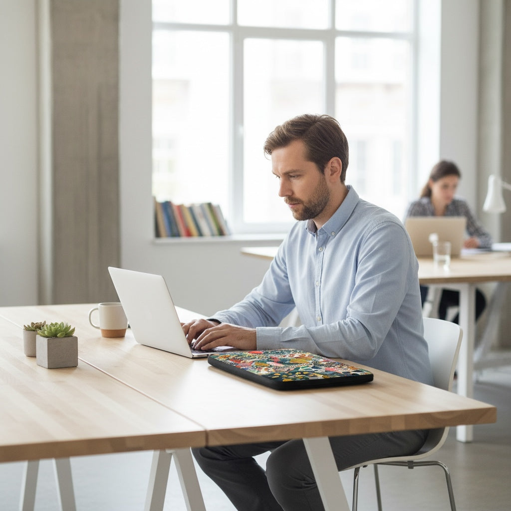 Custodia laptop - Delizia floreale nordica | Drese Art