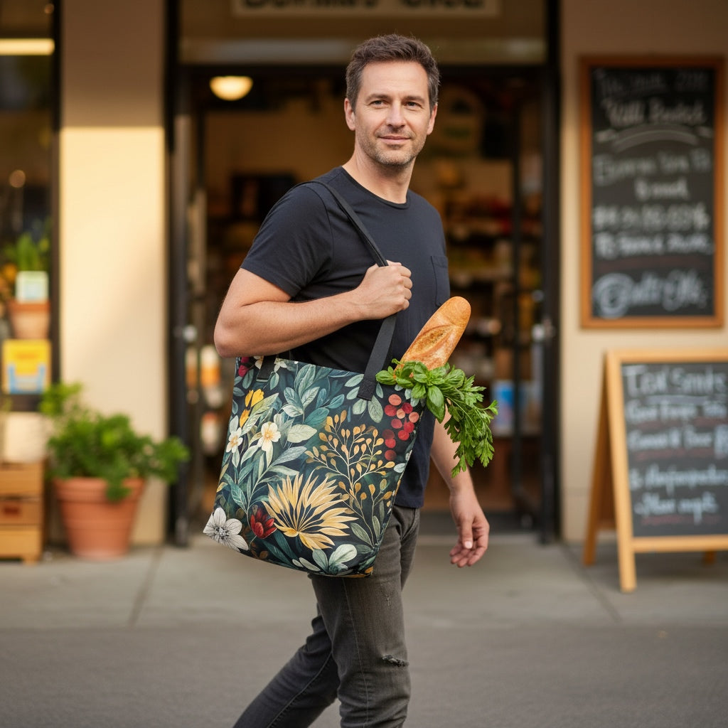 Tote Bag - Midnight Bloom | Drese Art