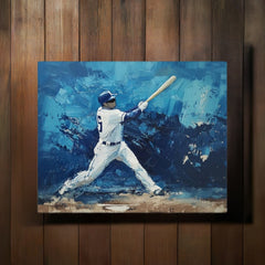 Context image of Sports-inspired Canvas Wall Art with the Frozen Swing artwork by Drese Art
