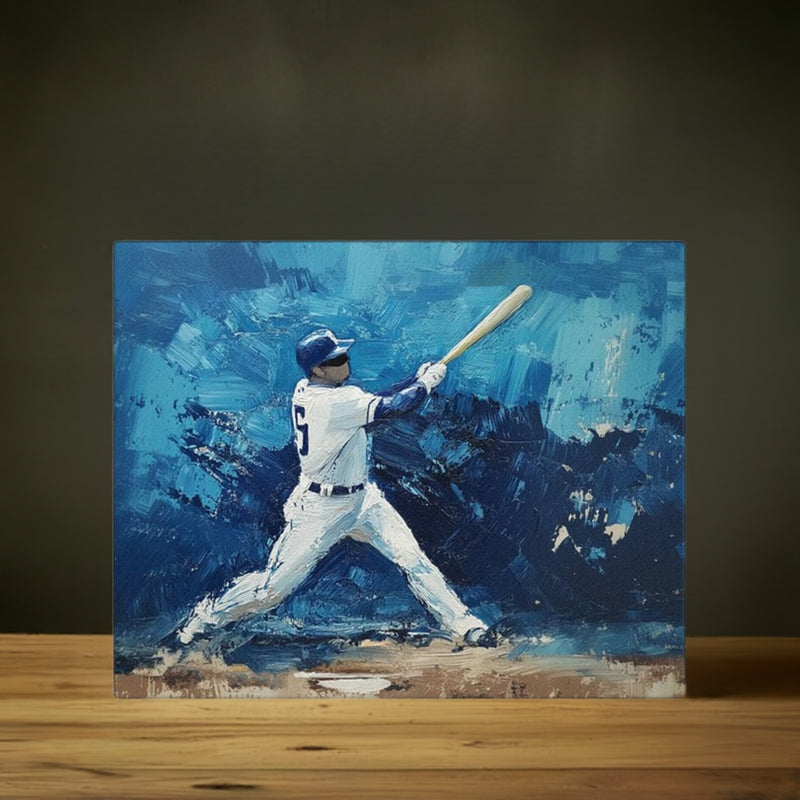 Context image of Sports-inspired Canvas Wall Art with the Frozen Swing artwork by Drese Art
