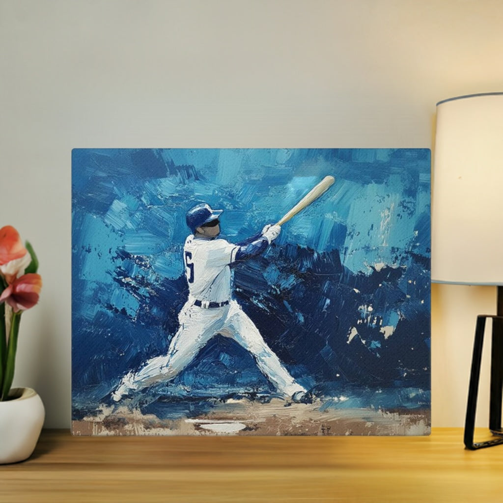Context image of Sports-inspired Canvas Wall Art with the Frozen Swing artwork by Drese Art
