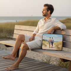 Laptop-Hülle - Spaziergang am Strand | Drese Art
