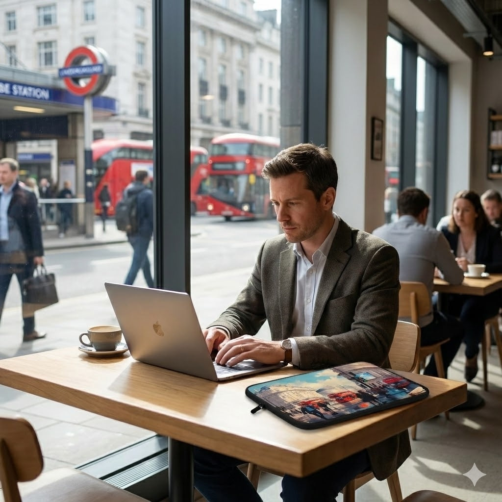 Laptop Sleeve - London Scene | Drese Art