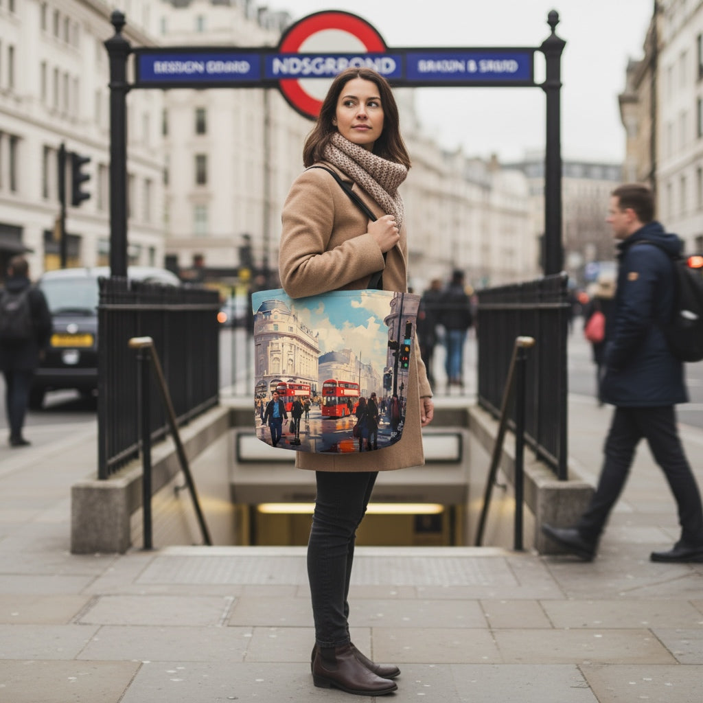 Sac tote - Scène de Londres | Drese Art