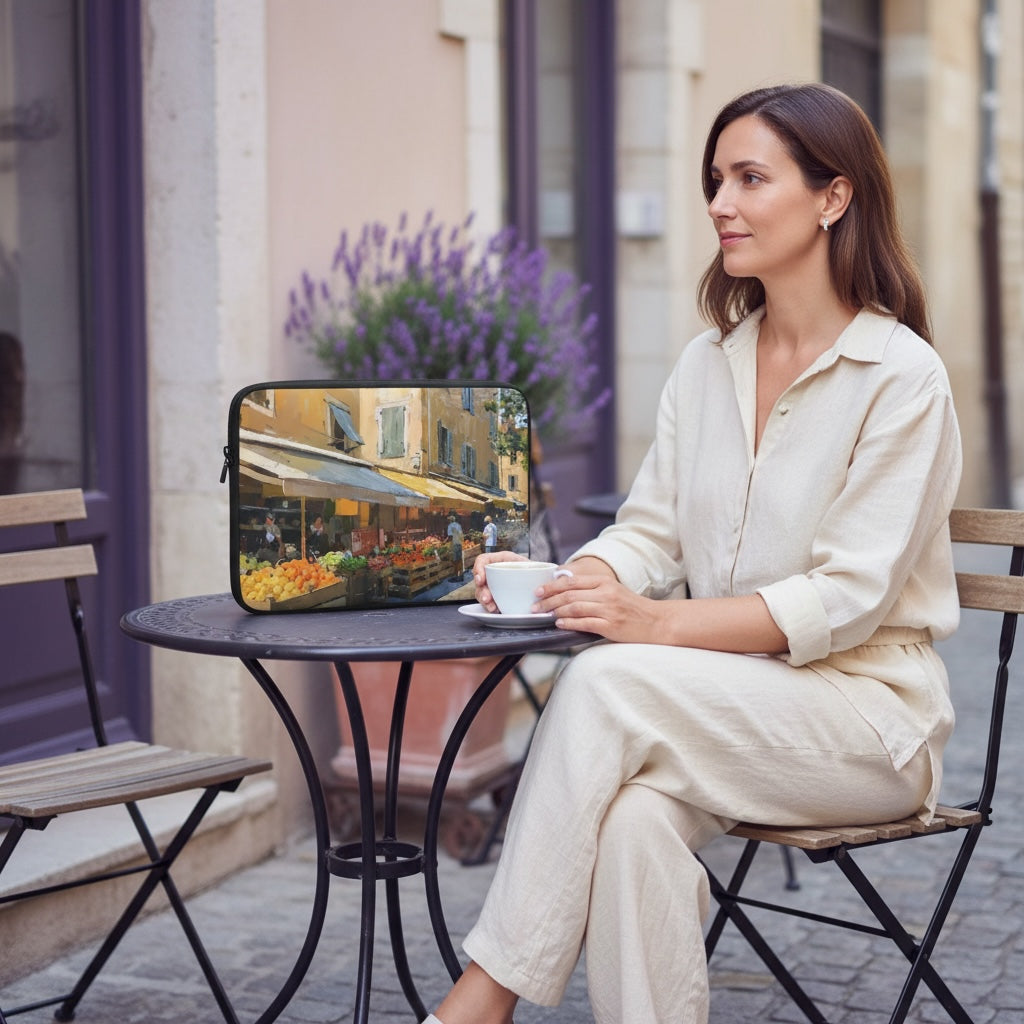 Housse ordinateur portable - Les teintes de Provence | Drese Art