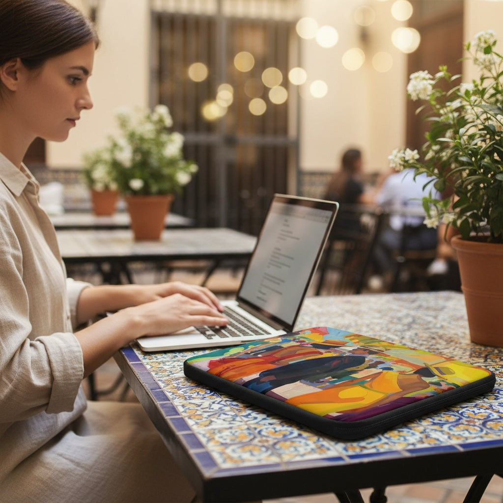 Laptop-Hülle - Auf der Feria von Sevilla | Drese Art