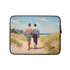 Laptop Sleeve - Stroll by the Beach | Drese Art