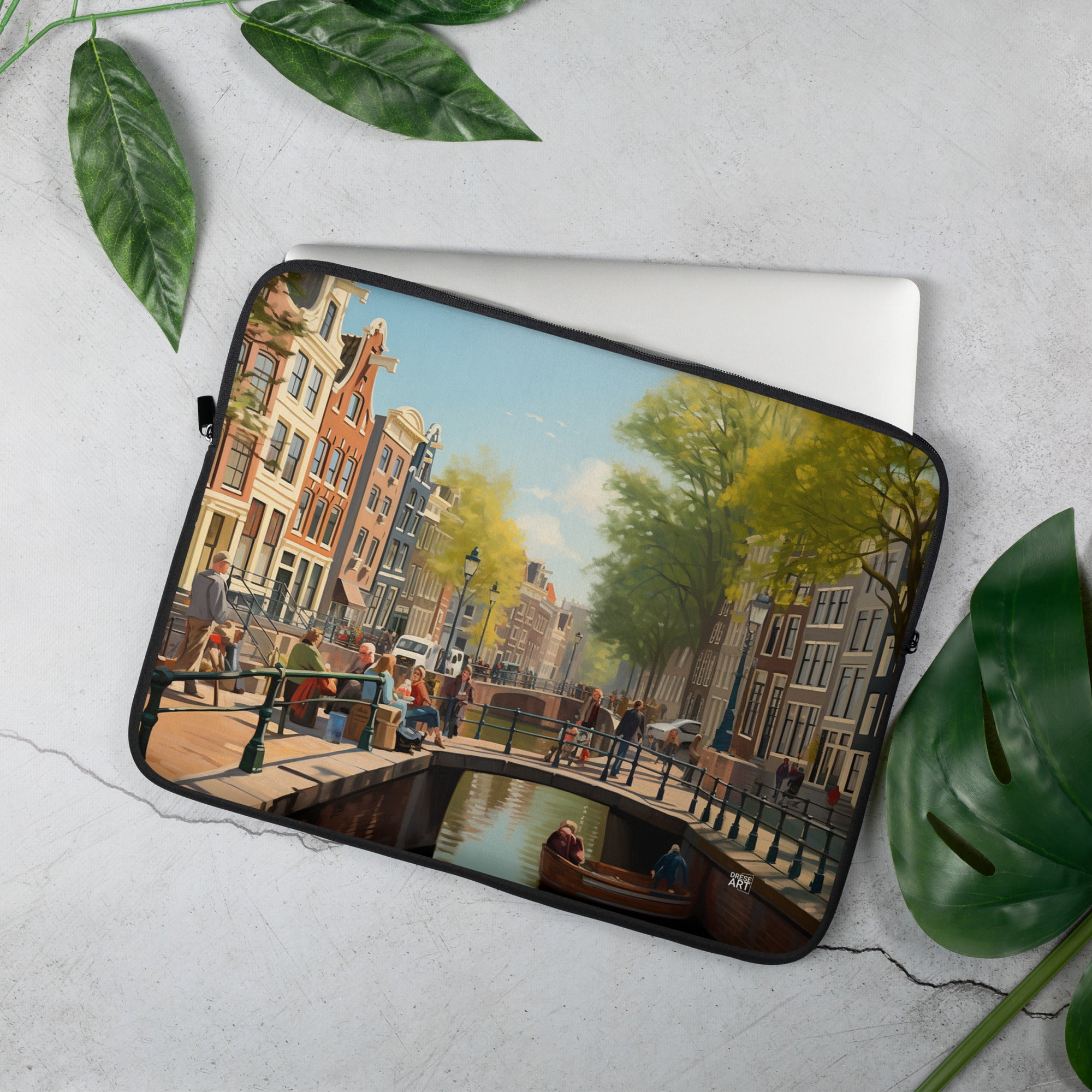 Laptop Sleeve - Amsterdam Canal | Drese Art