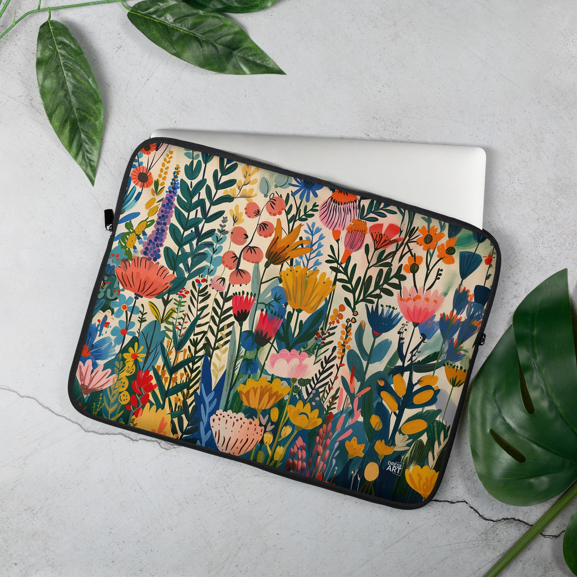 Funda Portátil - Nordic Floral Delight | Drese Art