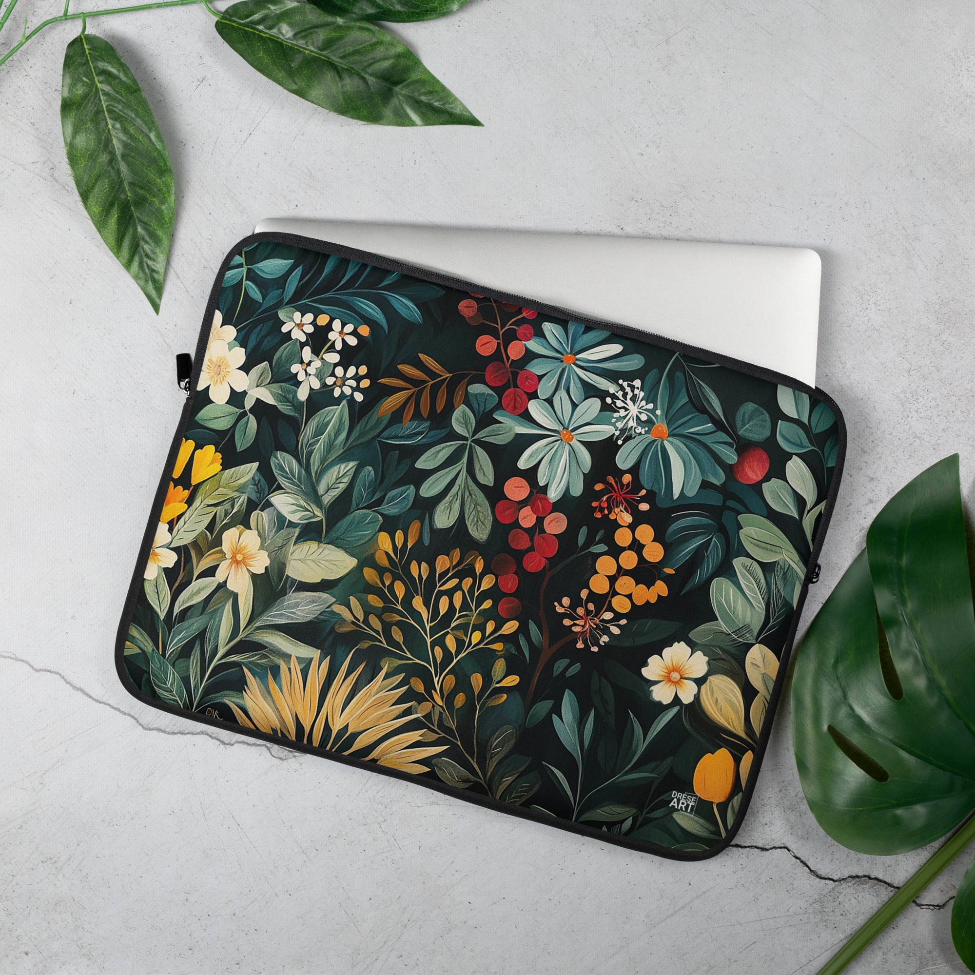 Housse ordinateur portable - Midnight Bloom | Drese Art