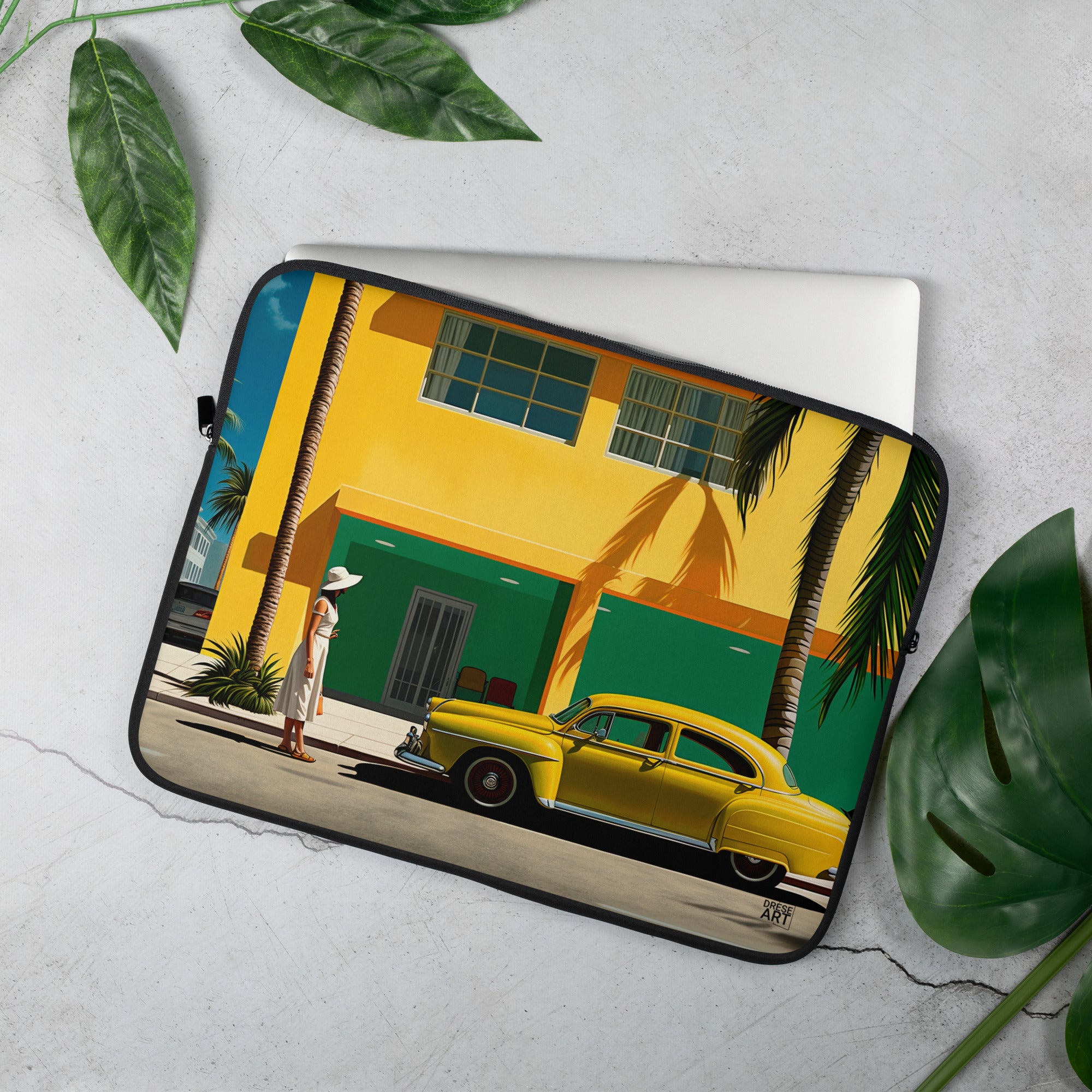 Laptop Sleeve - Miami Mid-Century | Drese Art