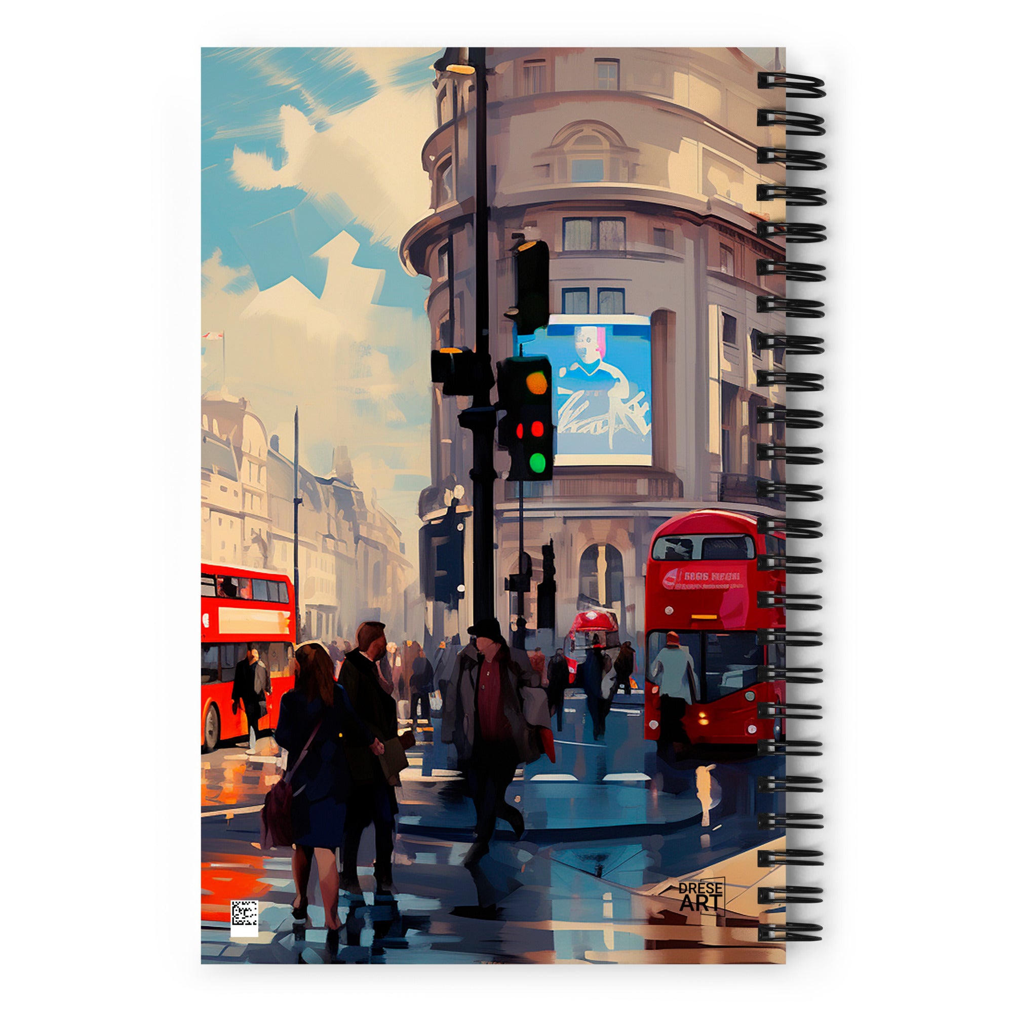 Spiral Notebook - London Scene | Drese Art