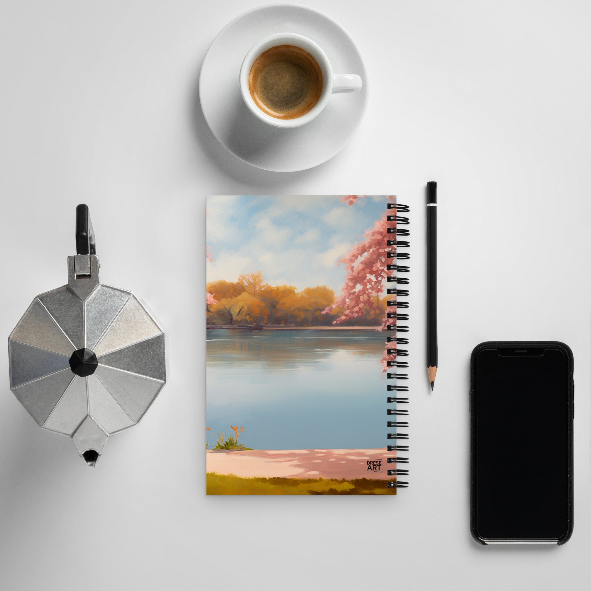 Spiral Notebook - By the Lake | Drese Art