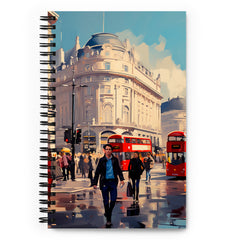 Spiral Notebook - London Scene | Drese Art