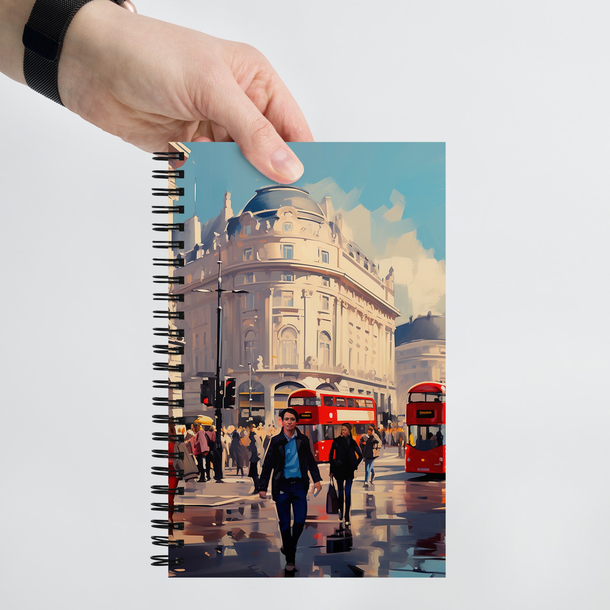 Spiral Notebook - London Scene | Drese Art