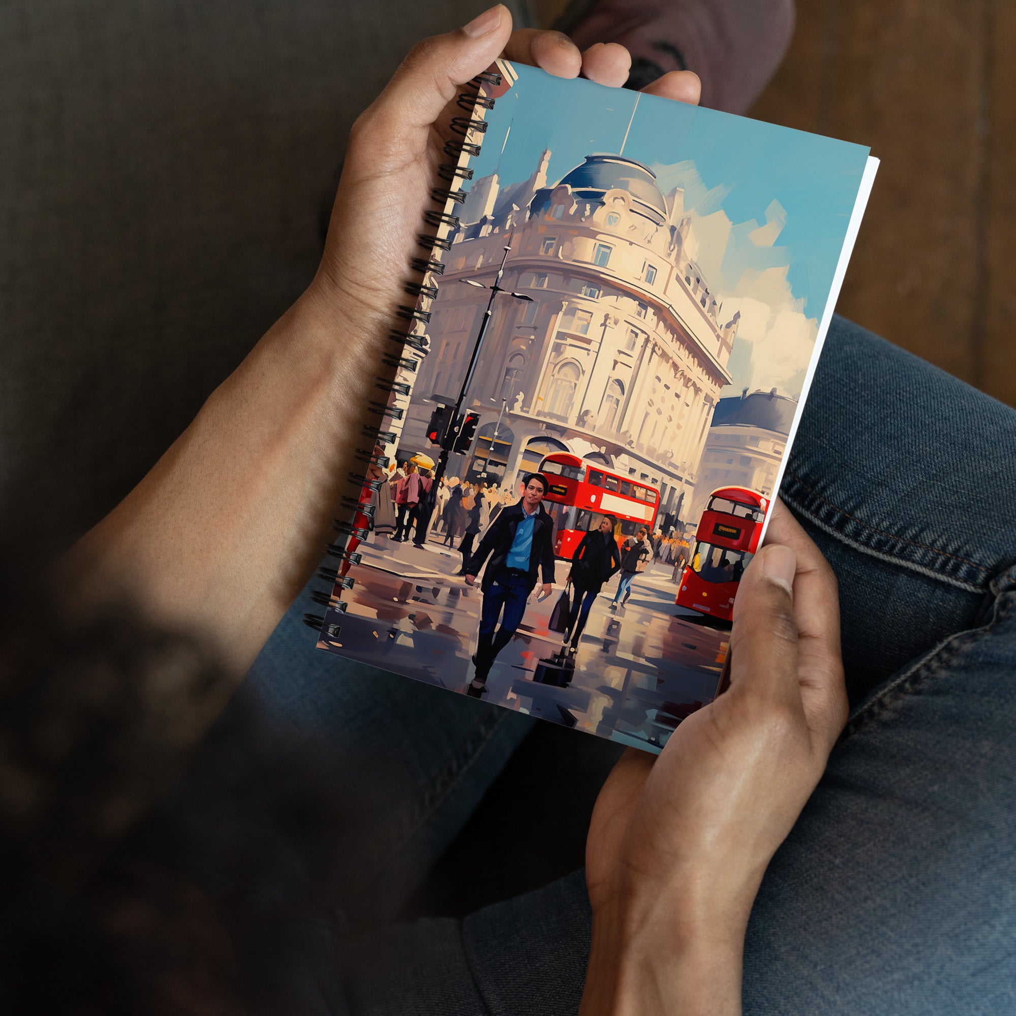 Spiral Notebook - London Scene | Drese Art