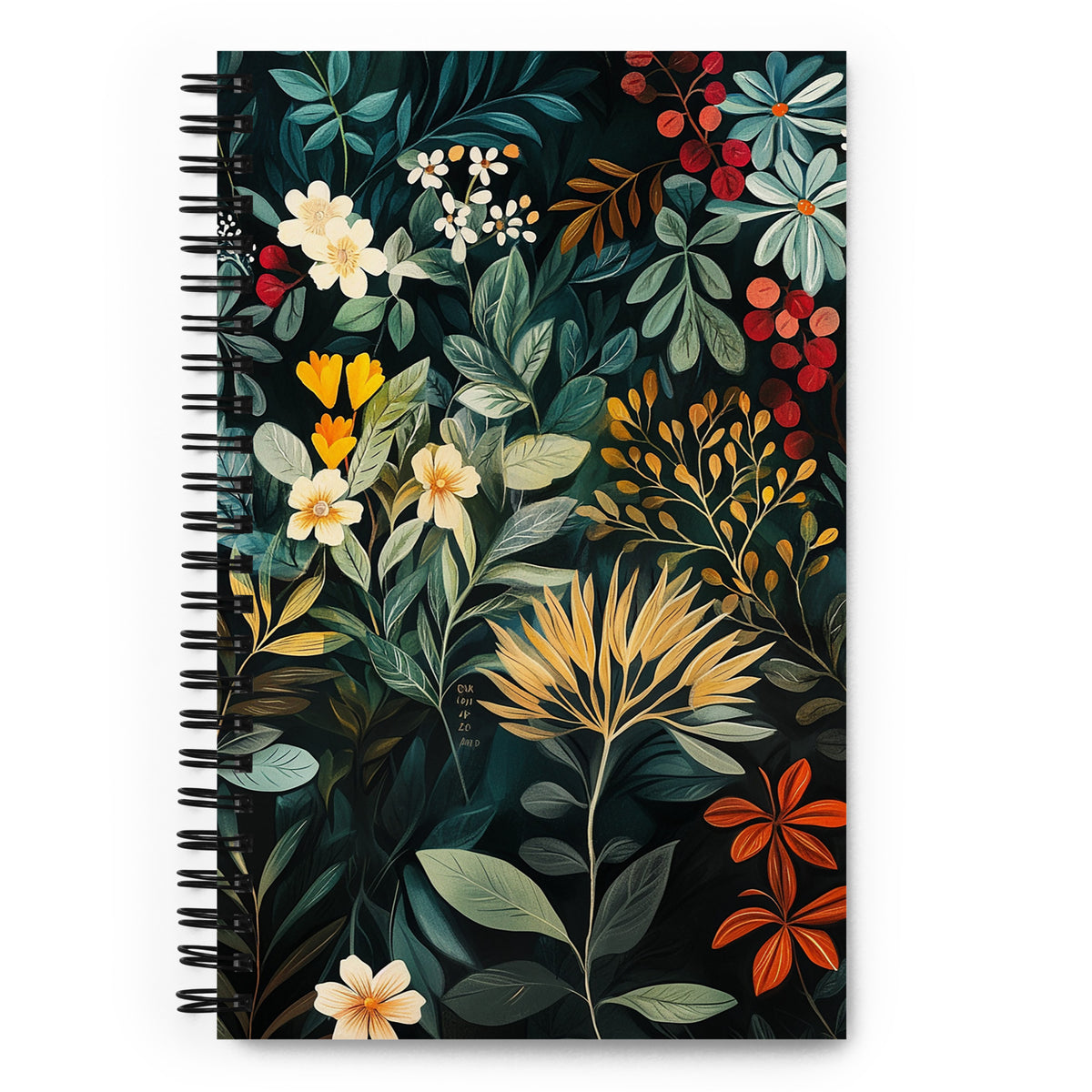 Spiral Notebook - Midnight Bloom | Drese Art