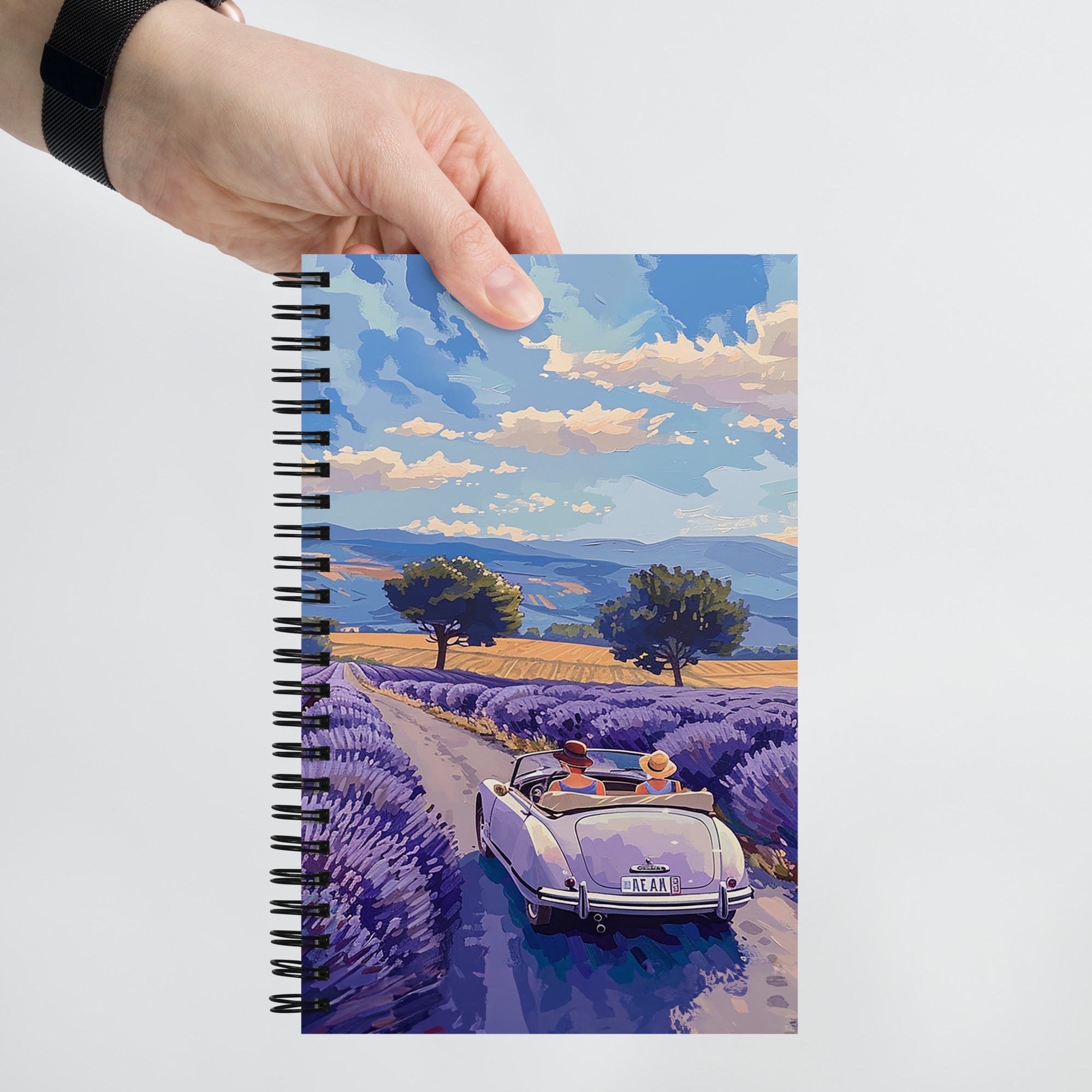 Spiral Notebook - Lavender Hills | Drese Art