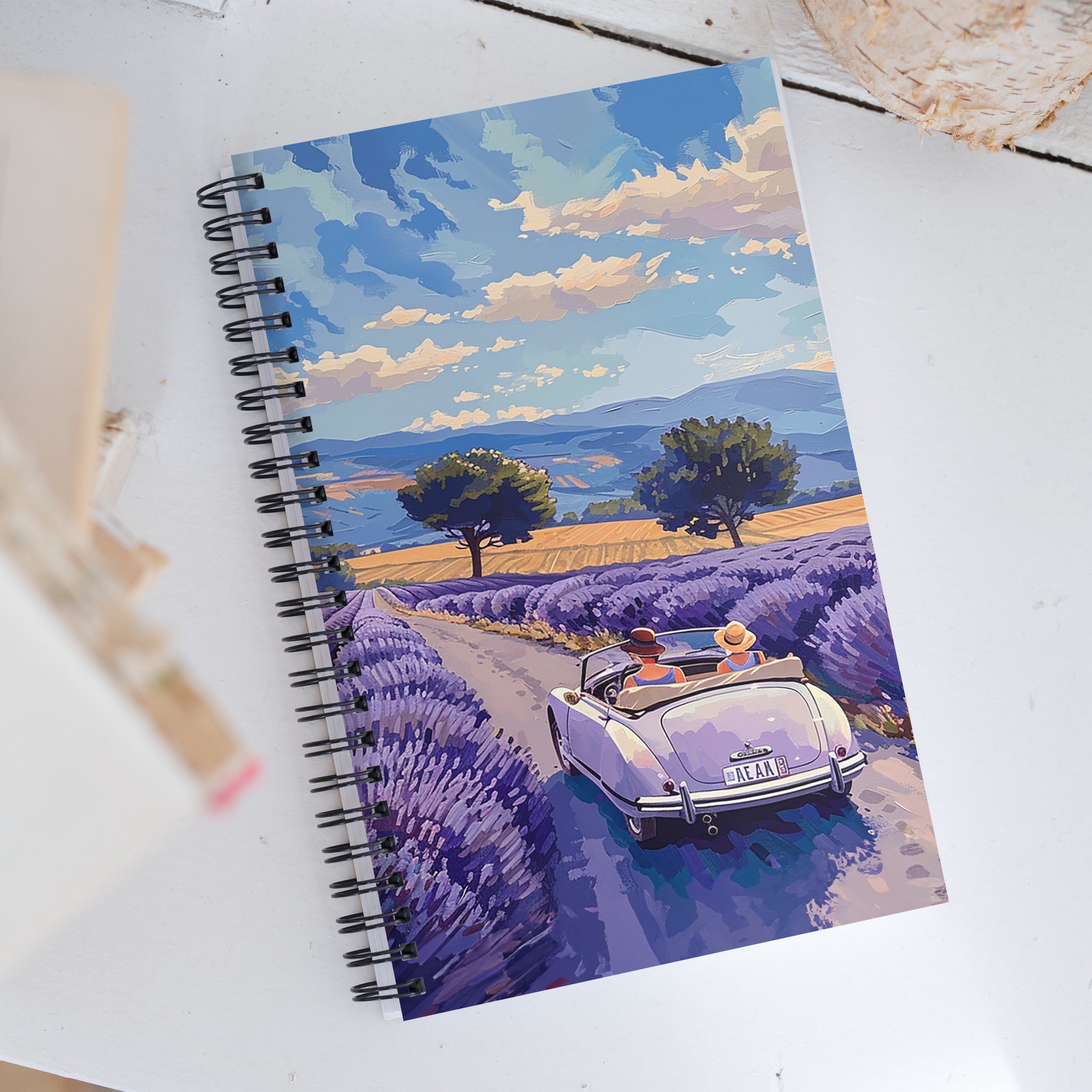 Spiral Notebook - Lavender Hills | Drese Art