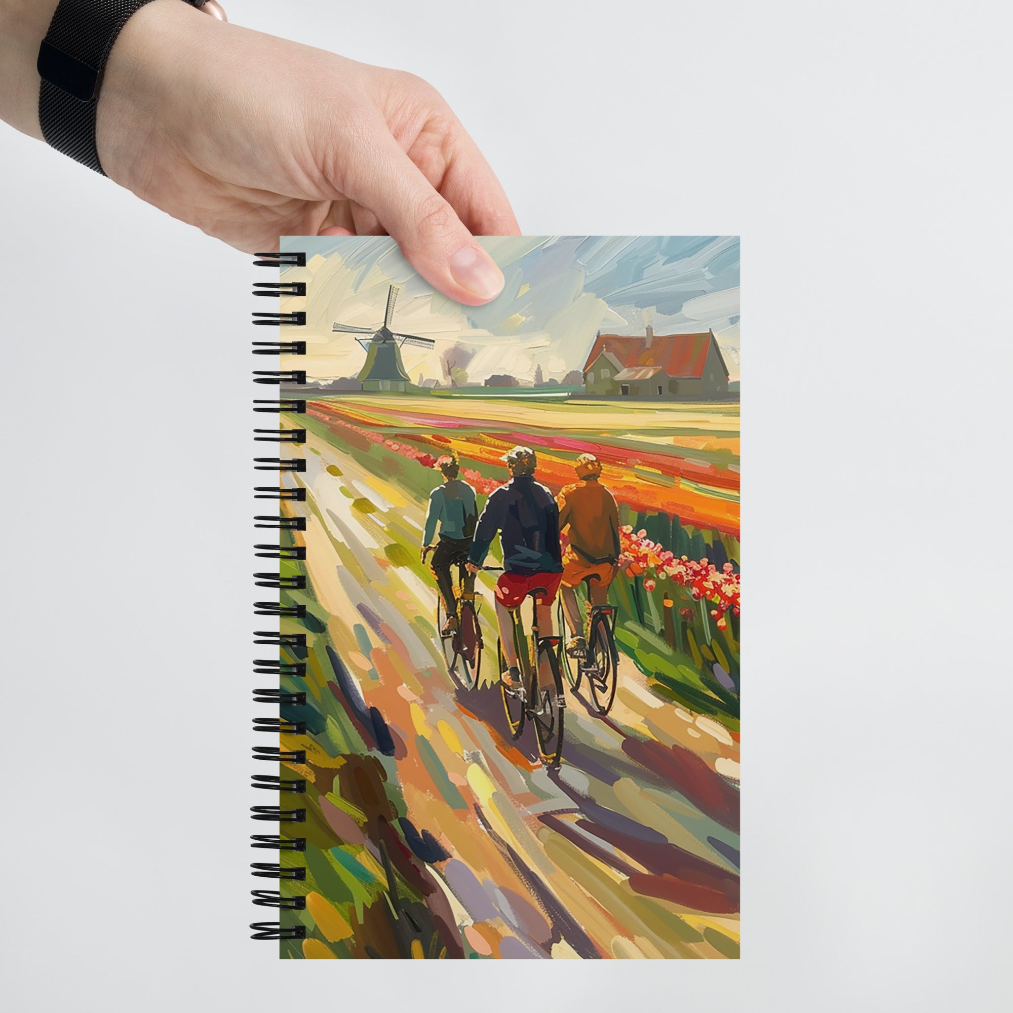 Spiral Notebook - Through Tulip Fields | Drese Art