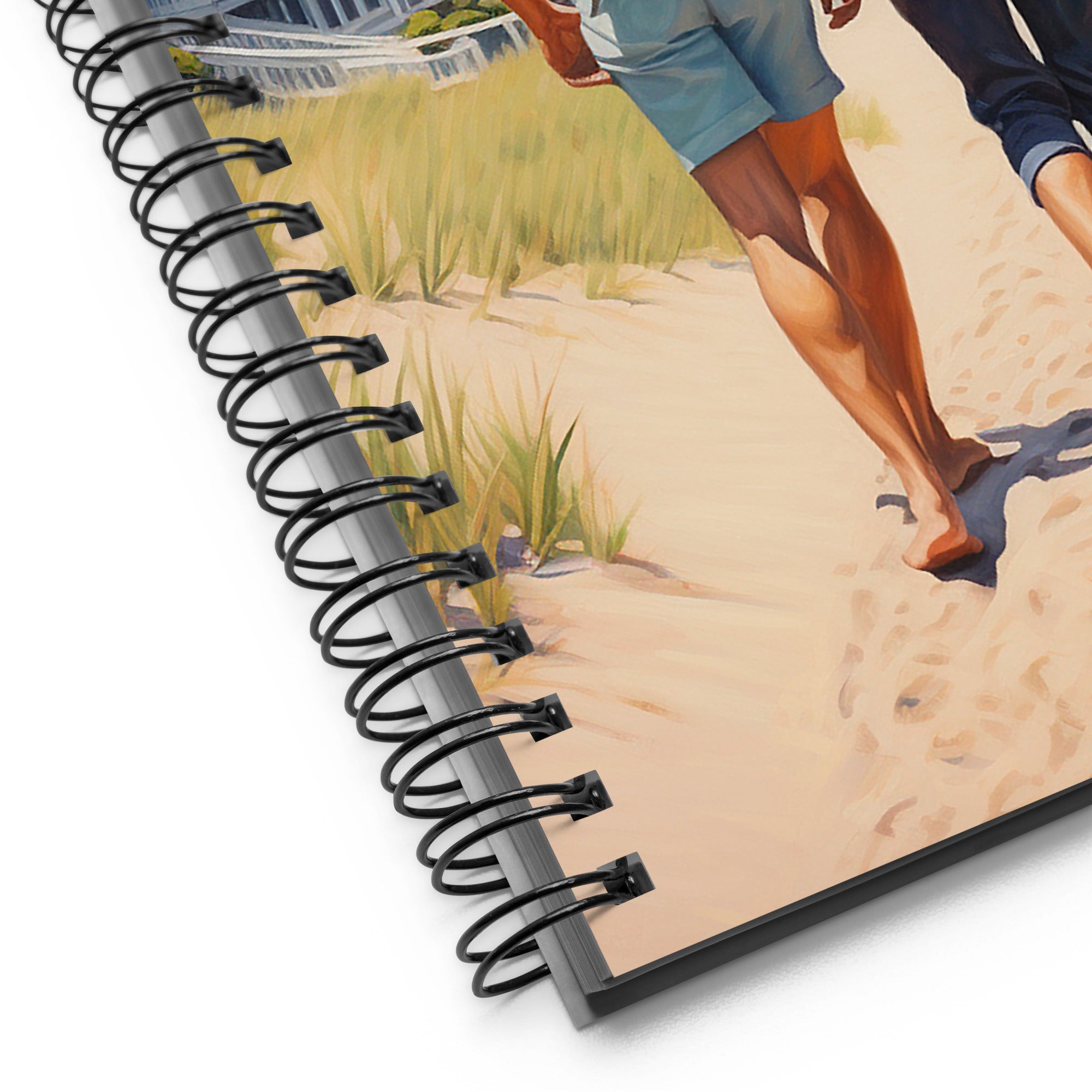 Spiral Notebook - Sunny Stroll by the Beach | Drese Art