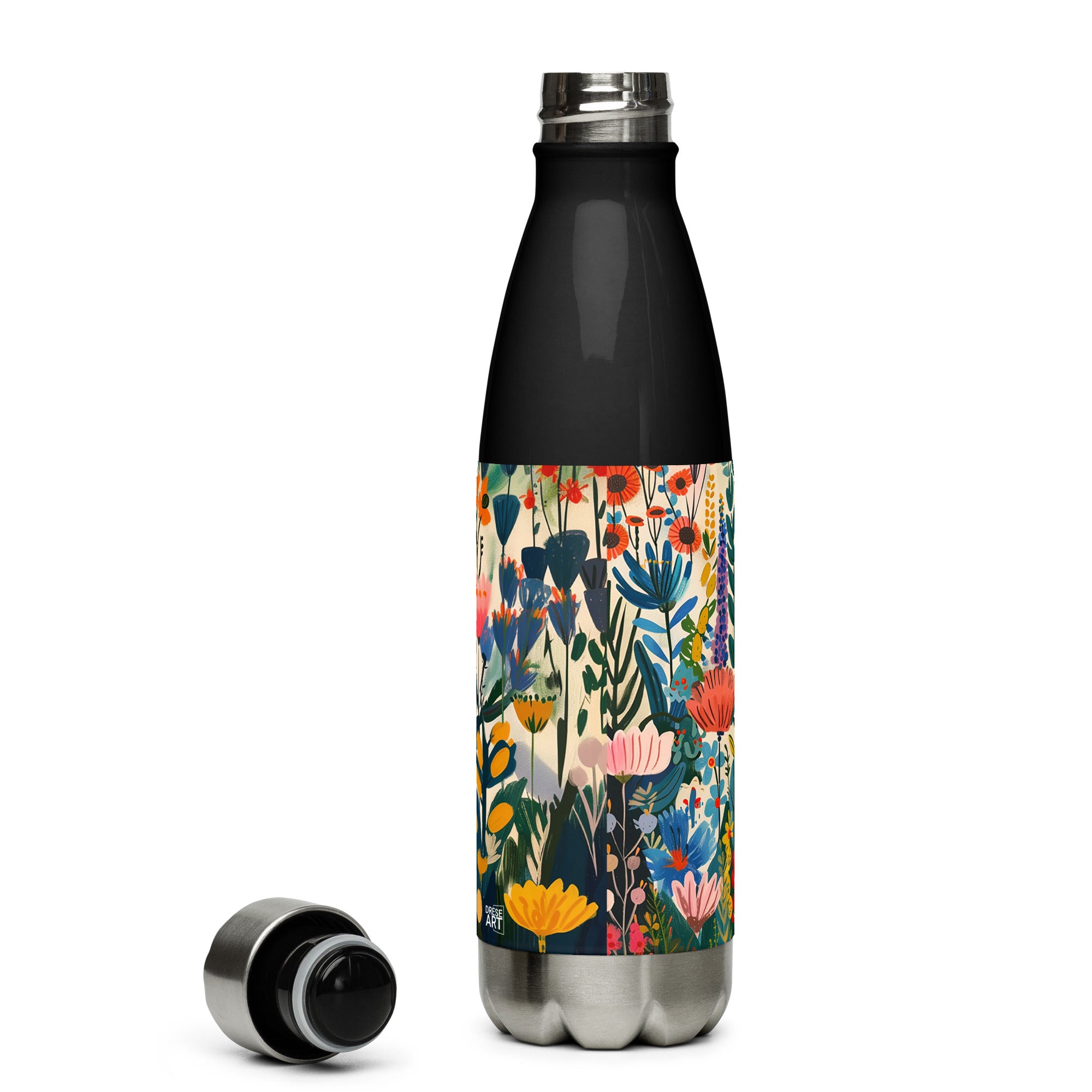 Water Bottle - Nordic Floral Delight | Drese Art