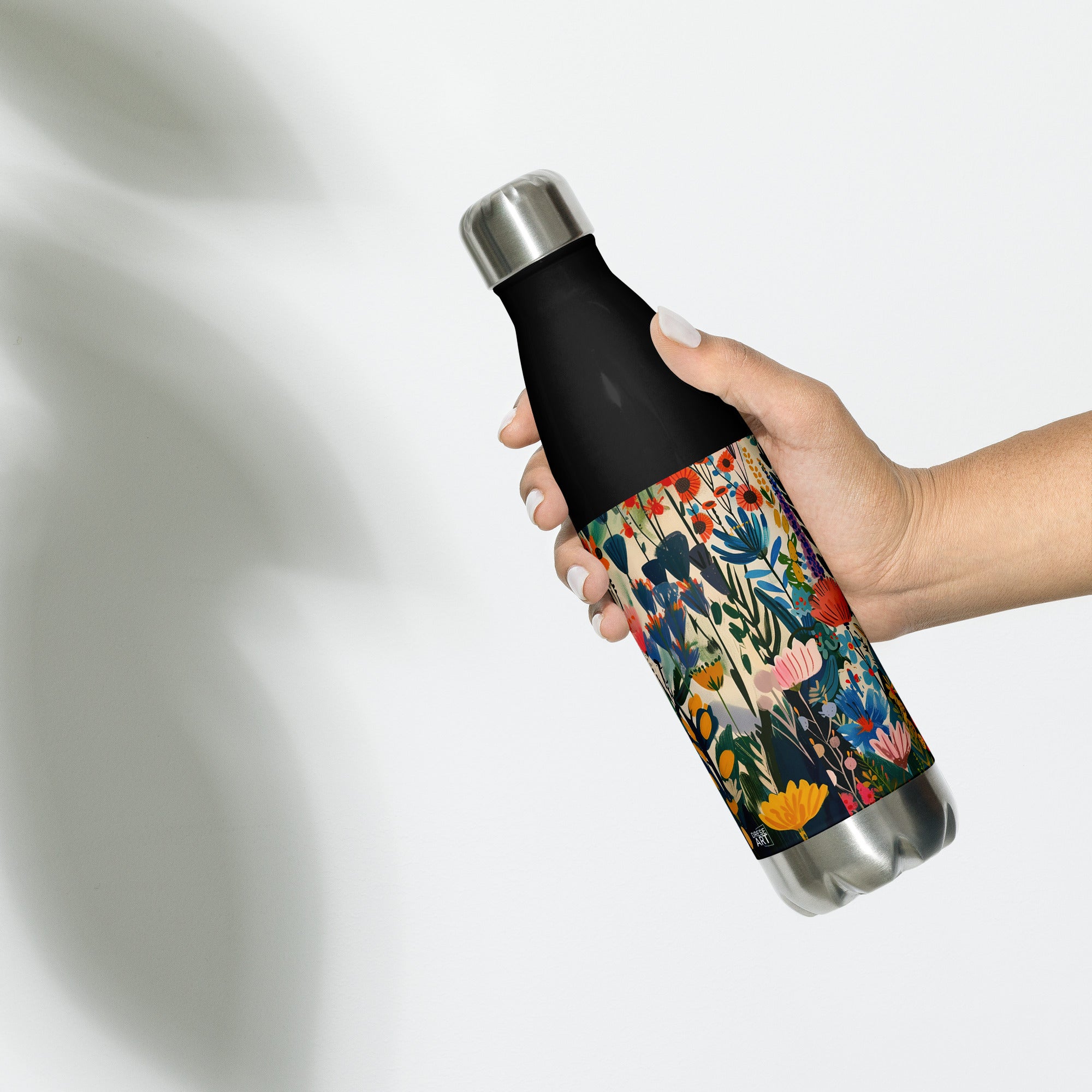 Water Bottle - Nordic Floral Delight | Drese Art