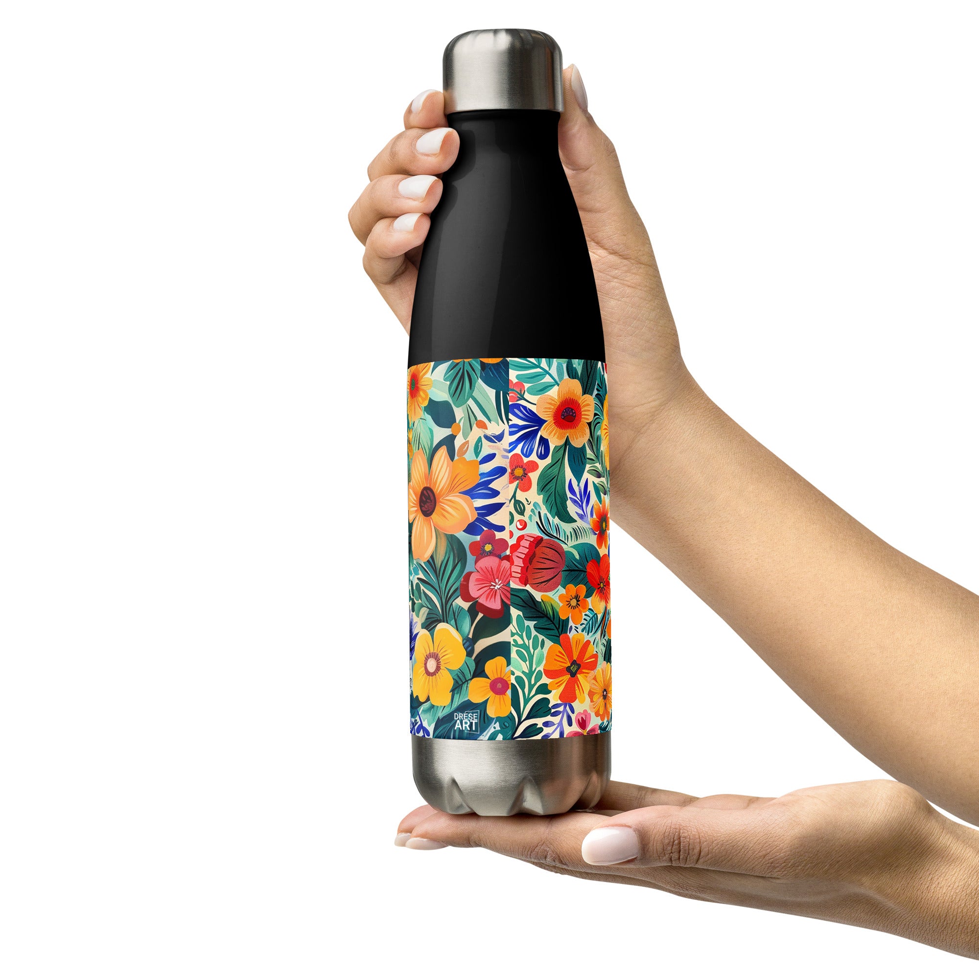 Water Bottle - Blossoms of Iberia | Drese Art