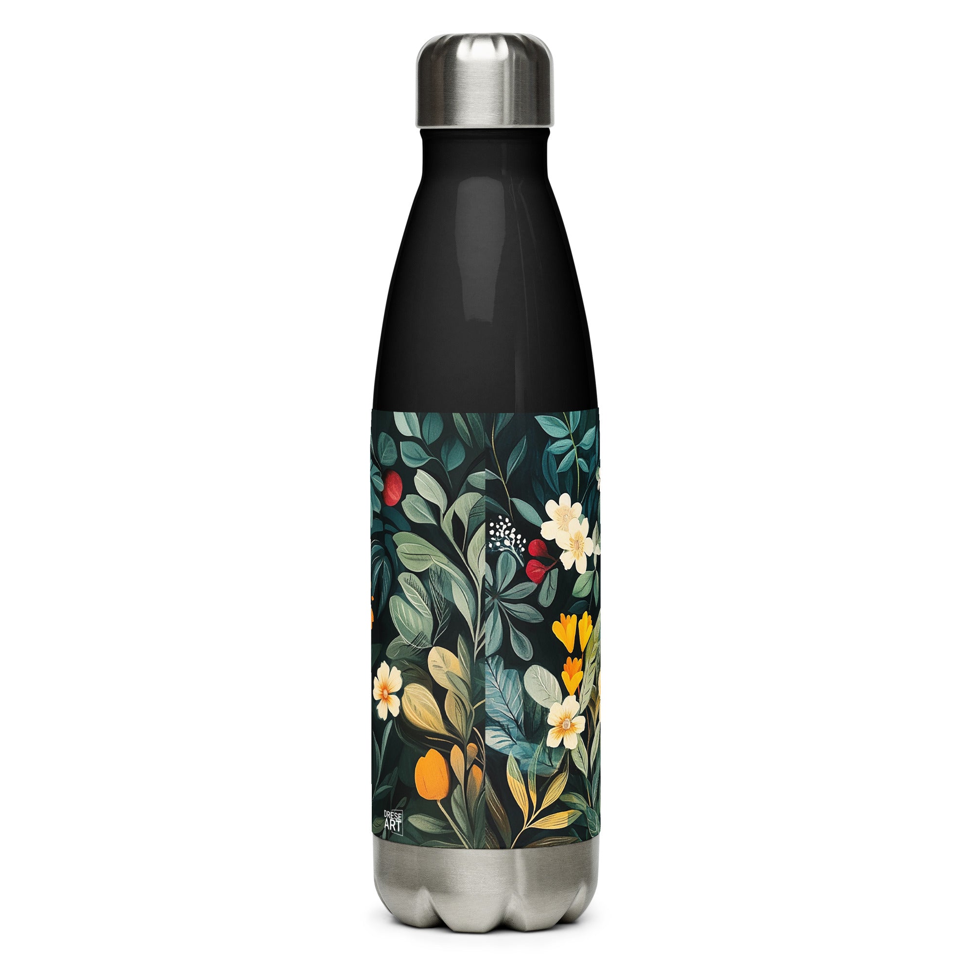 Water Bottle - Midnight Bloom | Drese Art