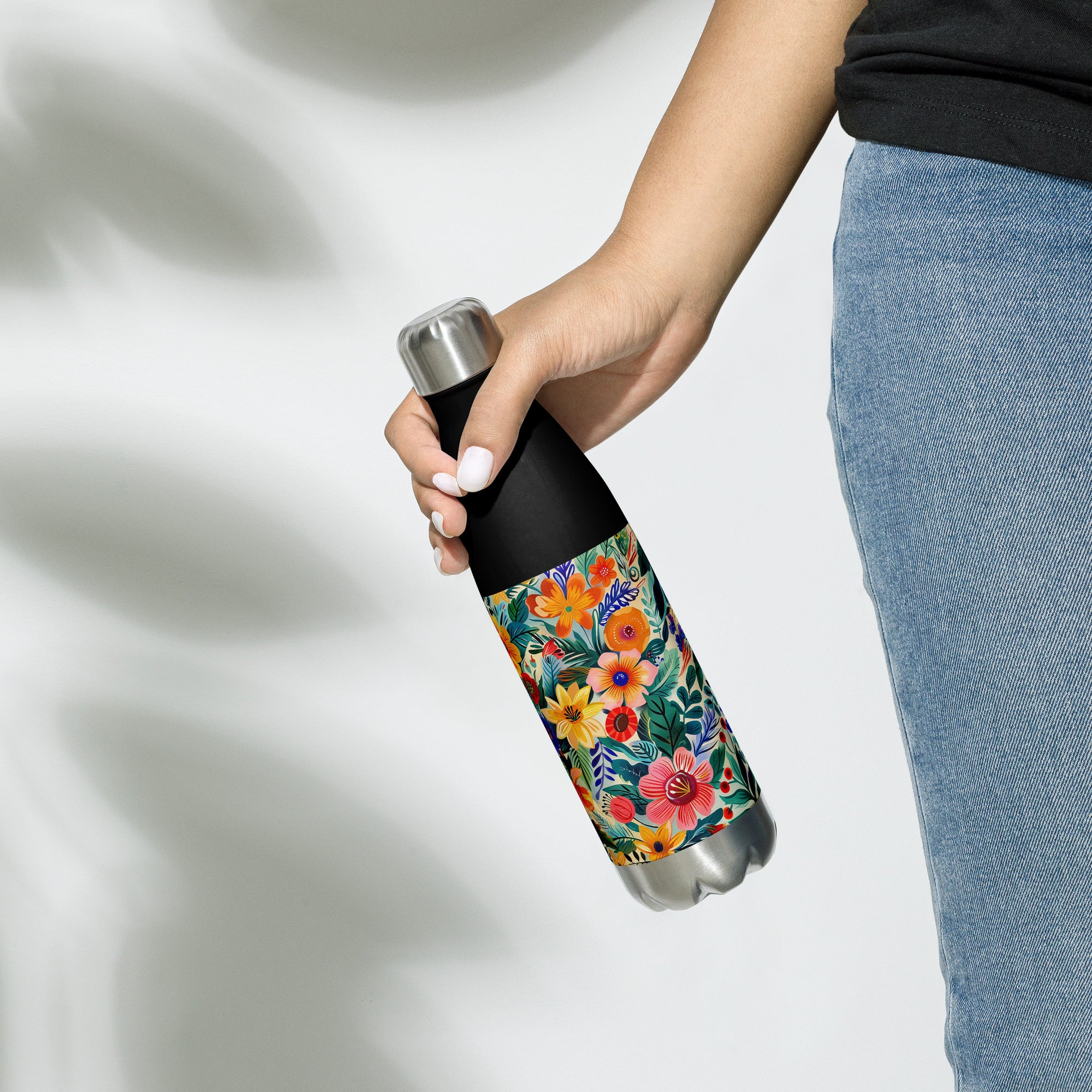 Water Bottle - Blossoms of Iberia | Drese Art