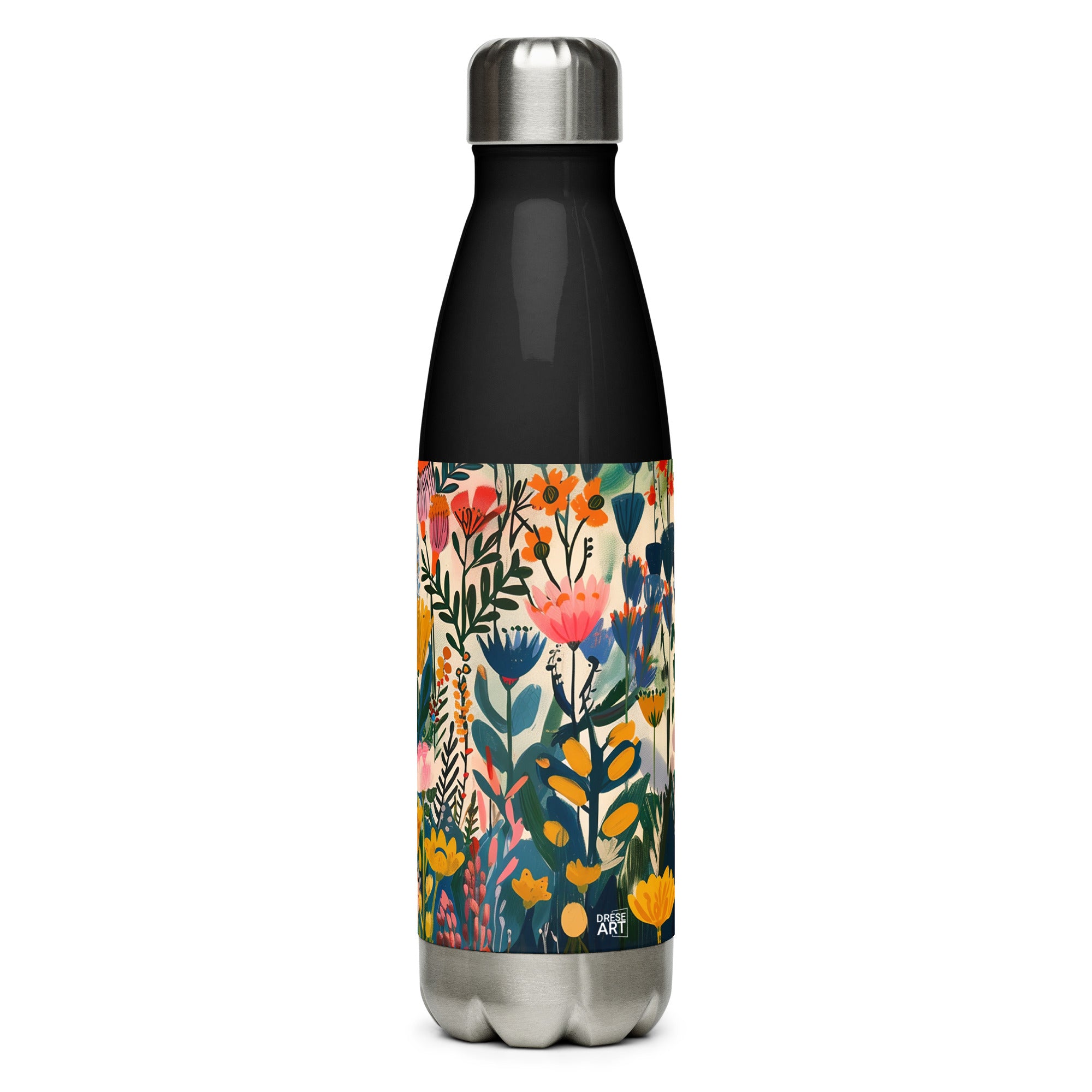 Water Bottle - Nordic Floral Delight | Drese Art