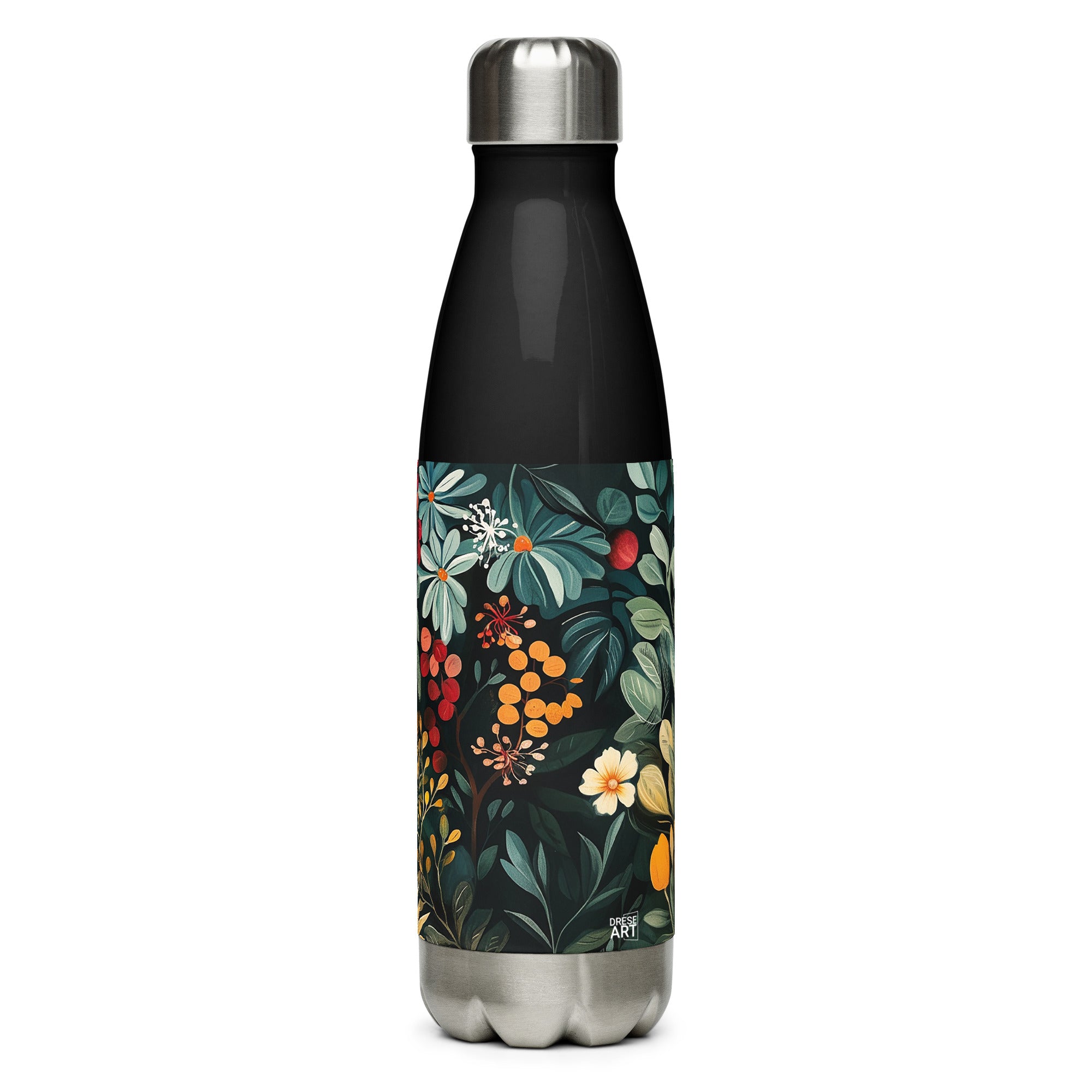 Water Bottle - Midnight Bloom | Drese Art