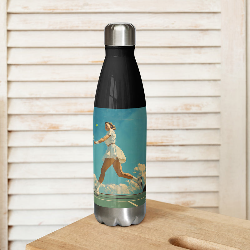 Tennis-Geschenk-Trinkflasche für Frauen – Chasing Victory – Isoliert, 500ml Edelstahl – Drese Art
