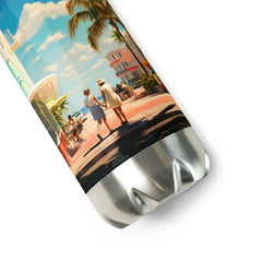 Water Bottle - Miami Retro | Drese Art
