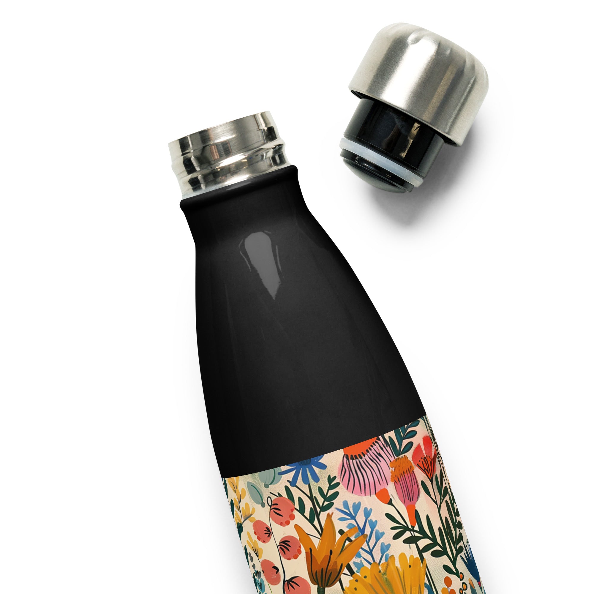 Water Bottle - Nordic Floral Delight | Drese Art