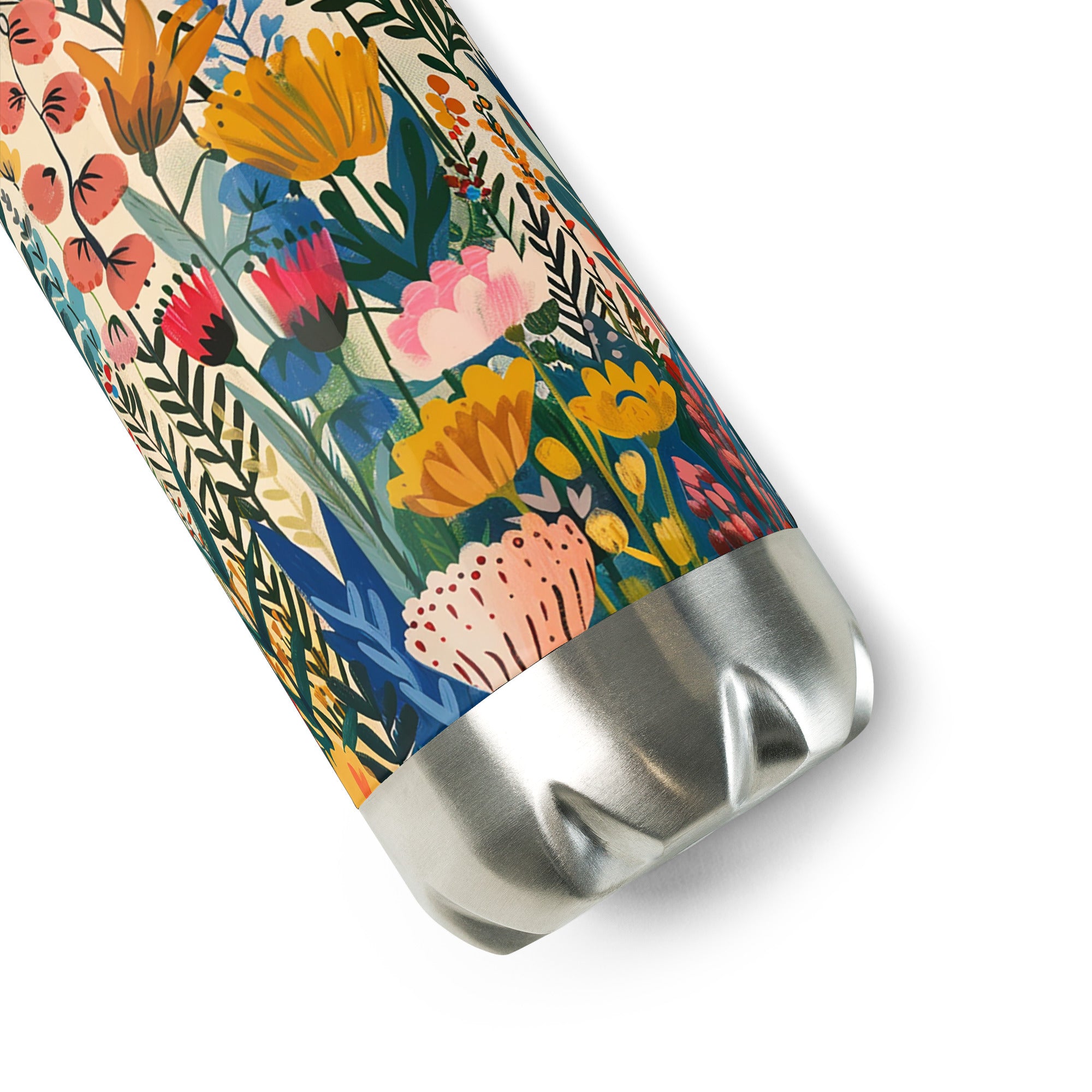 Water Bottle - Nordic Floral Delight | Drese Art