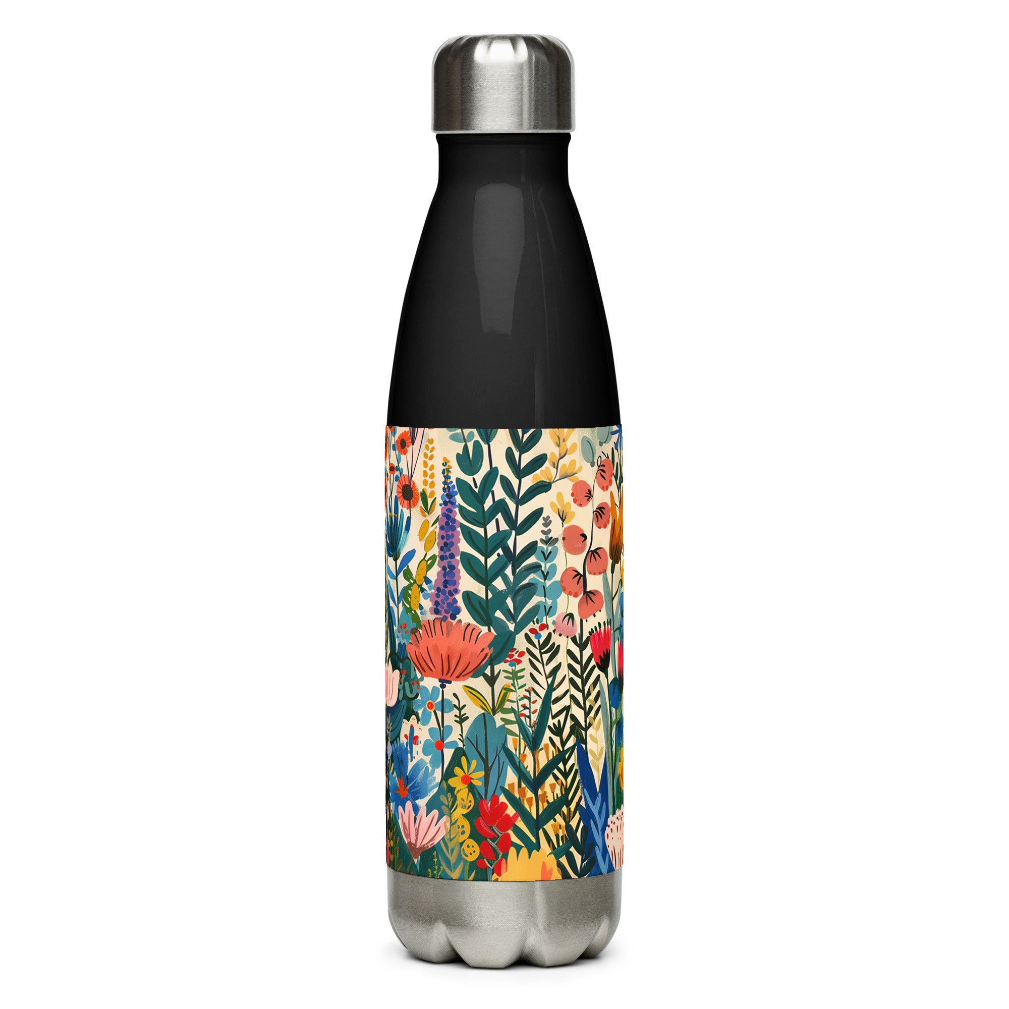 Water Bottle - Nordic Floral Delight | Drese Art