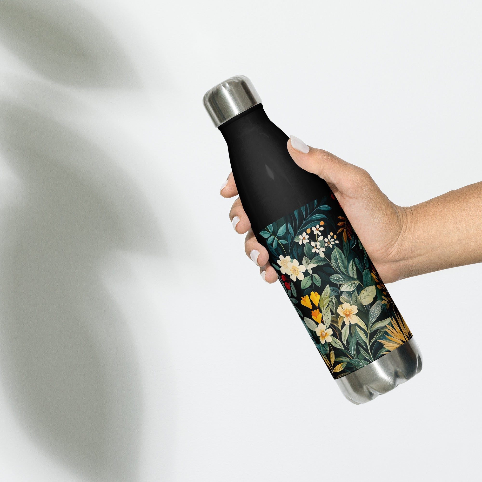 Water Bottle - Midnight Bloom | Drese Art