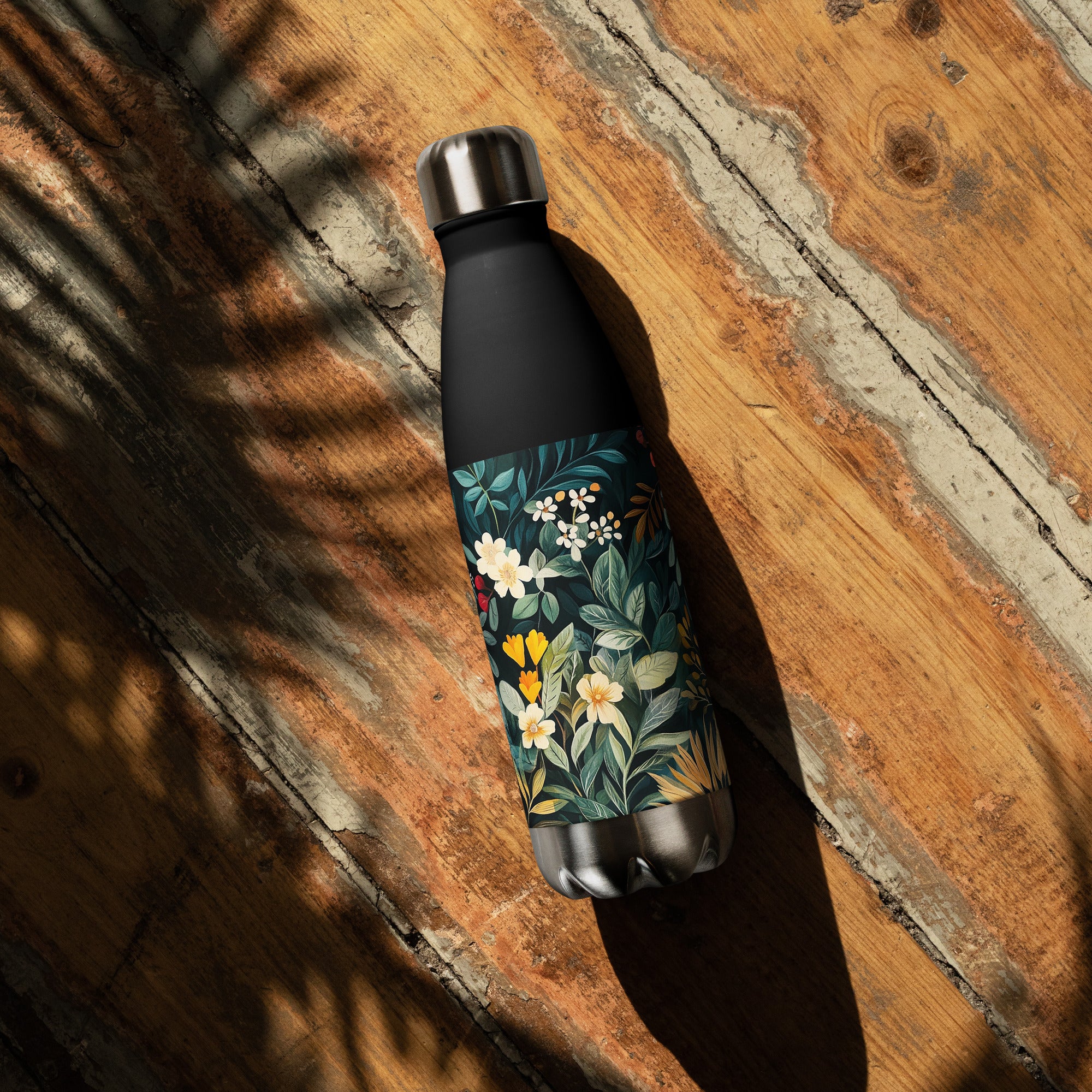 Water Bottle - Midnight Bloom | Drese Art