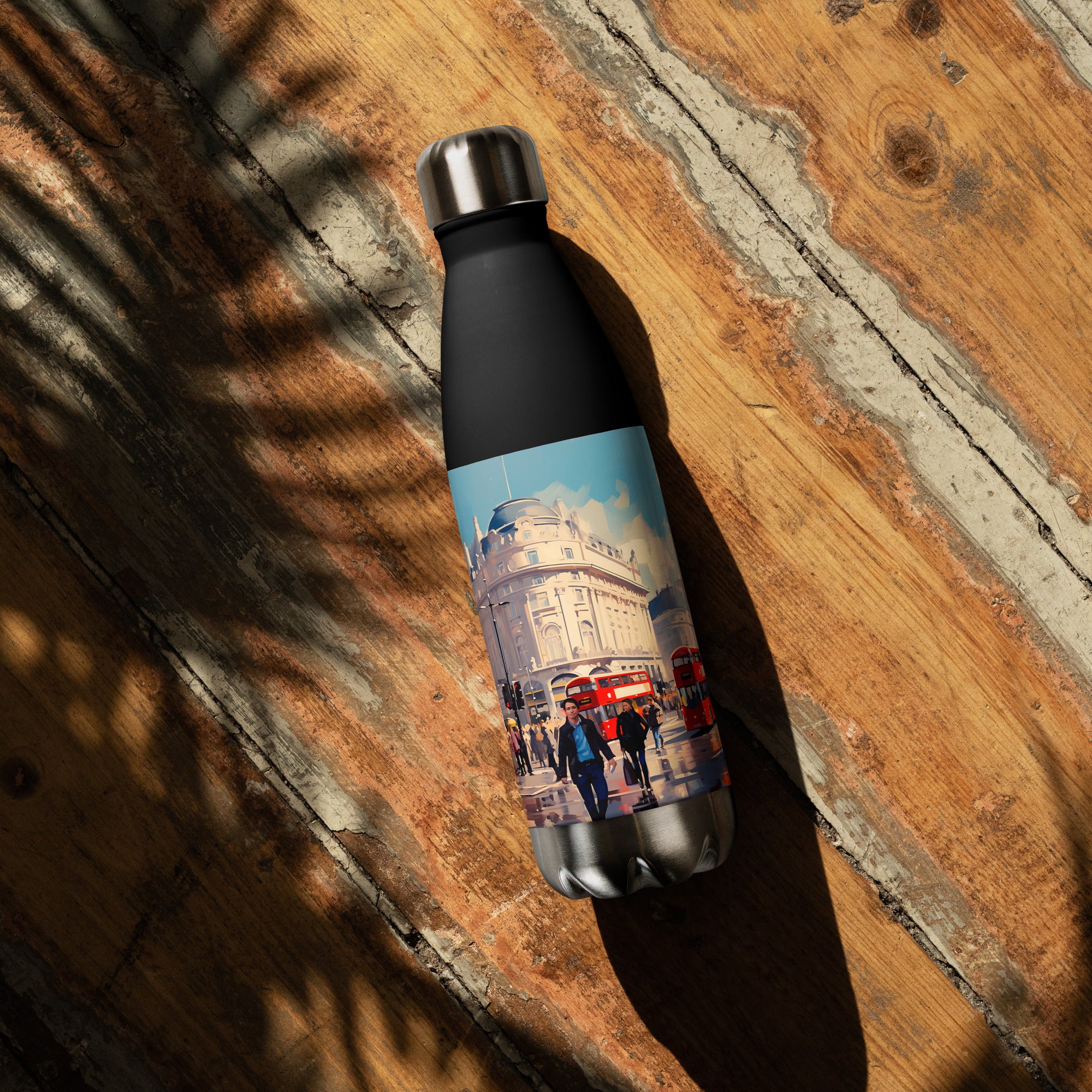 Water Bottle - London Scene | Drese Art