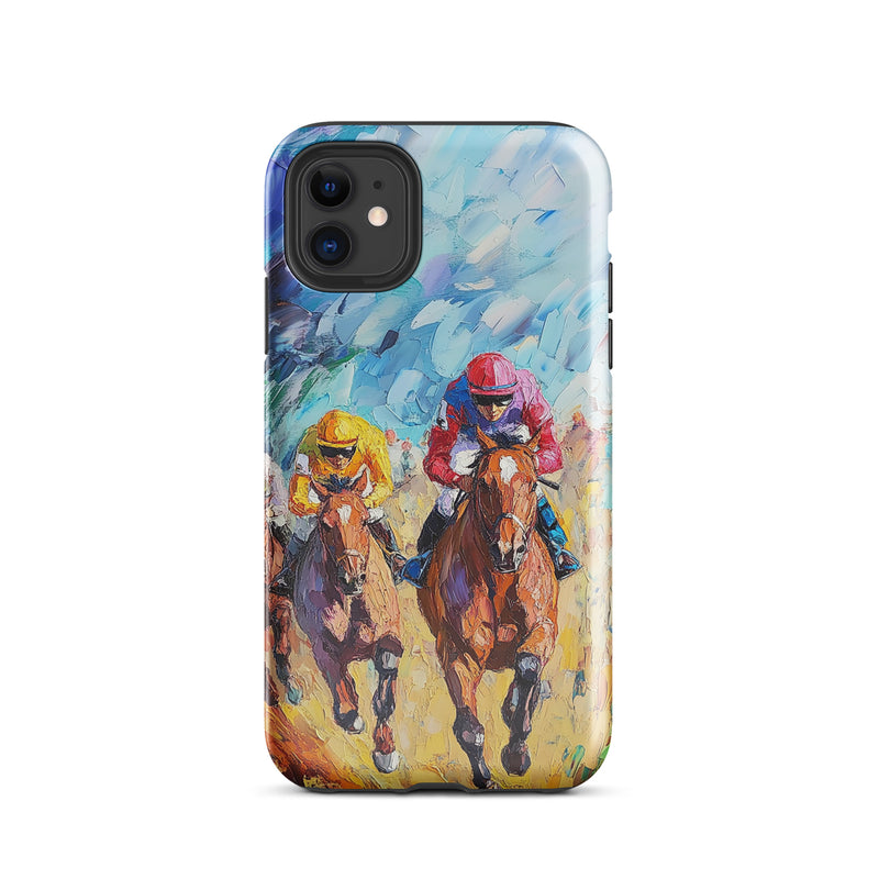 Bold Horse Racing iPhone Case - Fury of the Finish - Dual Layer Back Cover iPhone 11 Pro Bold Horse Racing iPhone Case - Fury of the Finish - Dual Layer Back Cover iPhone 11 Pro