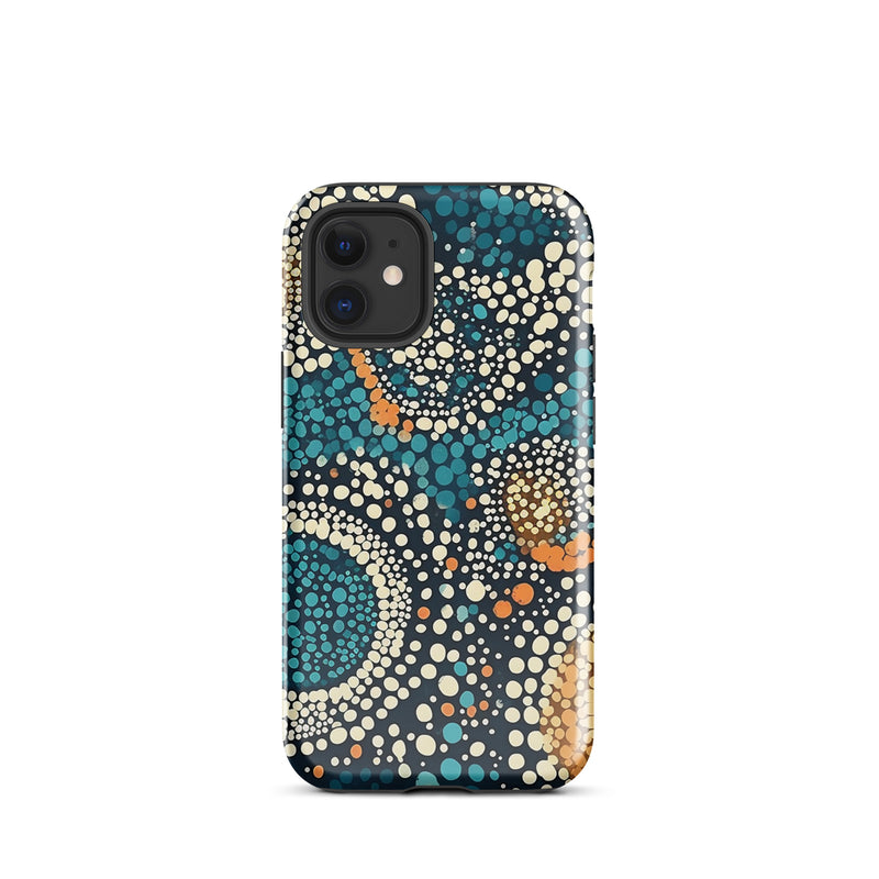 Patterned Iphone Case Boho Dot Pattern iPhone Case - Dreaming Currents - Dual Layer Back ...