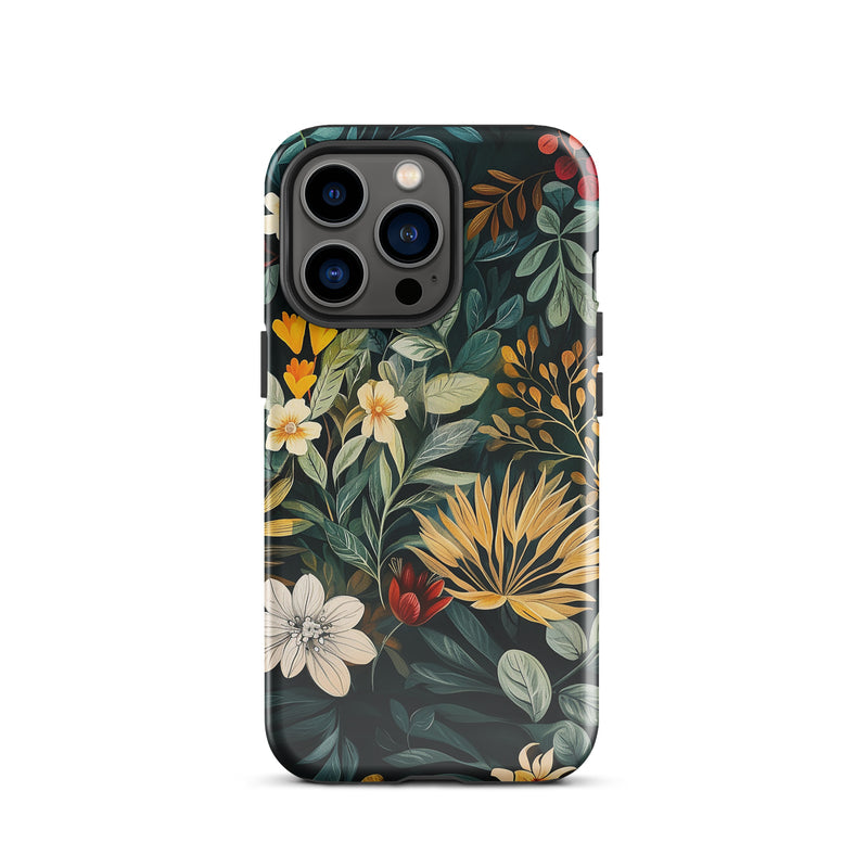 Dark Botanical iPhone Case - Midnight Bloom Dark Botanical iPhone Case - Midnight Bloom