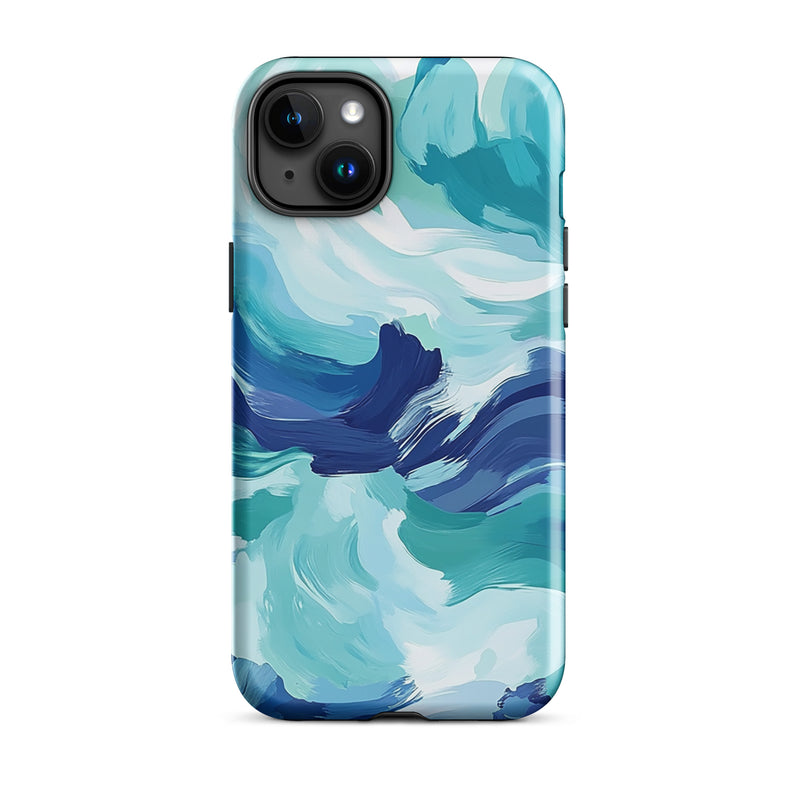Blue Ocean iPhone Case - Oceanic Whispers Blue Ocean iPhone Case - Oceanic Whispers